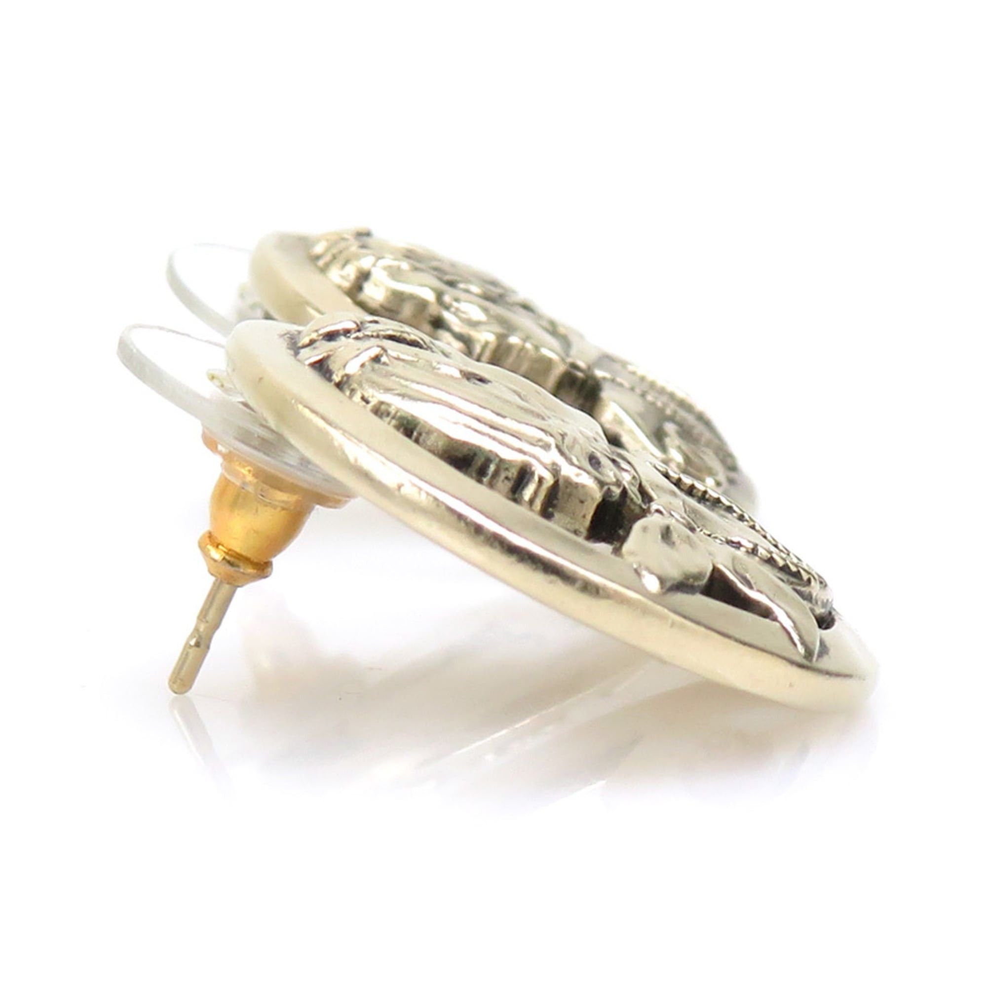 Chanel CHANEL Mademoiselle Metal Gold Earrings for Women, Free Shipping, h31996a Size ONE SIZE - 5 Thumbnail