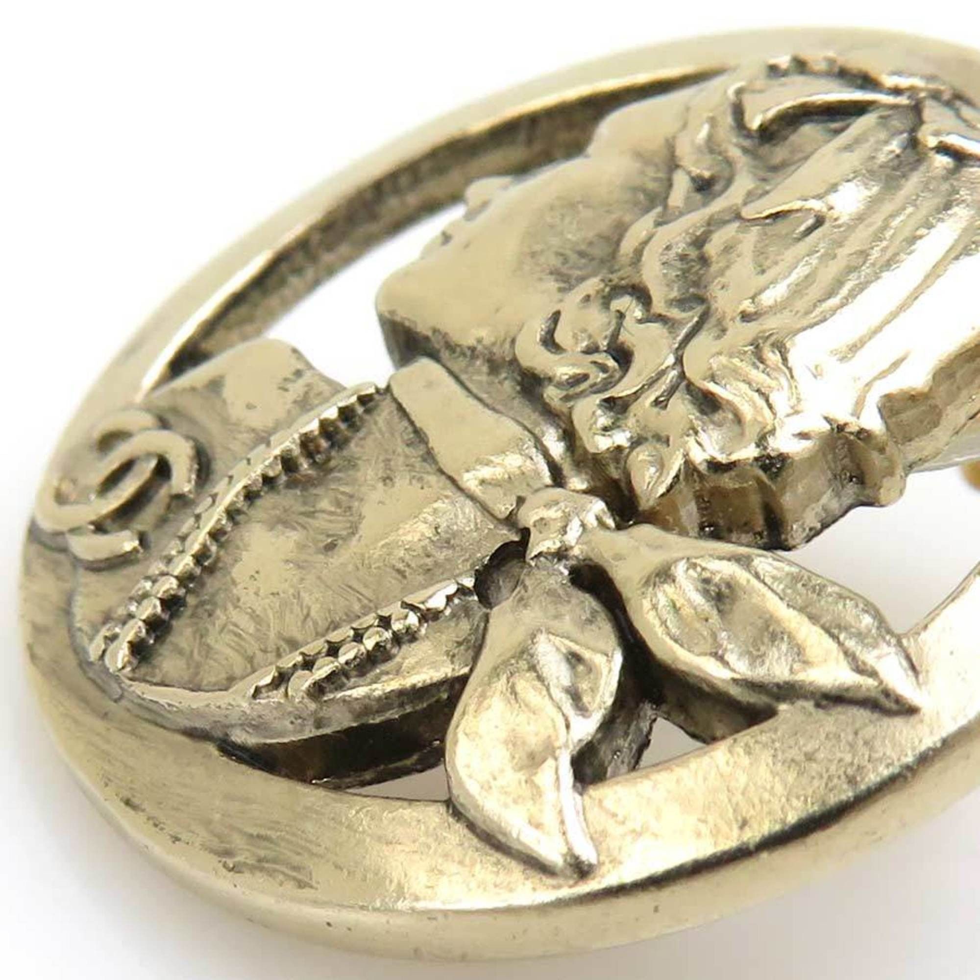 Chanel CHANEL Mademoiselle Metal Gold Earrings for Women, Free Shipping, h31996a Size ONE SIZE - 8 Thumbnail