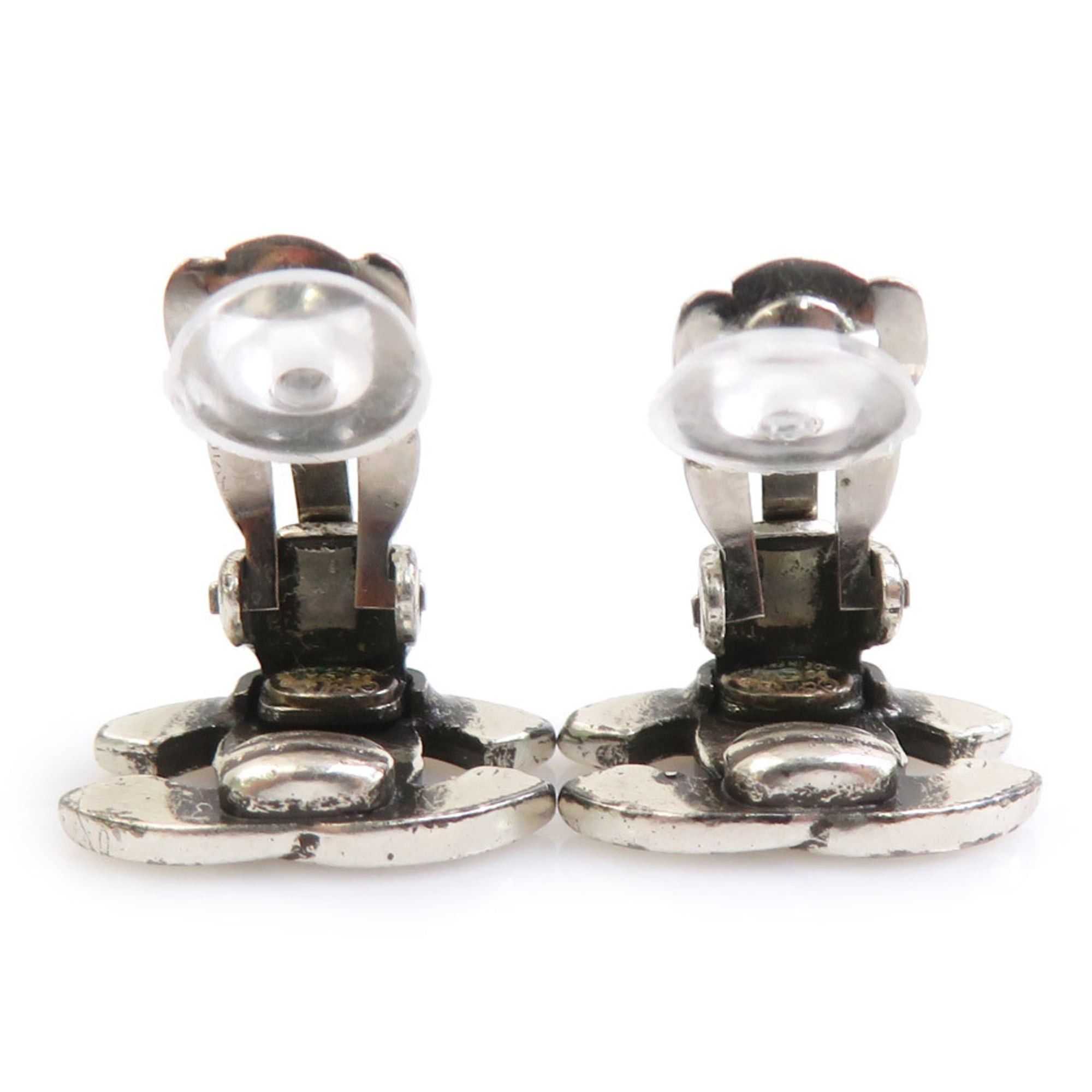 Chanel CHANEL Coco Mark Metal Silver Earrings for Women, Free Shipping, e61551a Size ONE SIZE - 6 Thumbnail