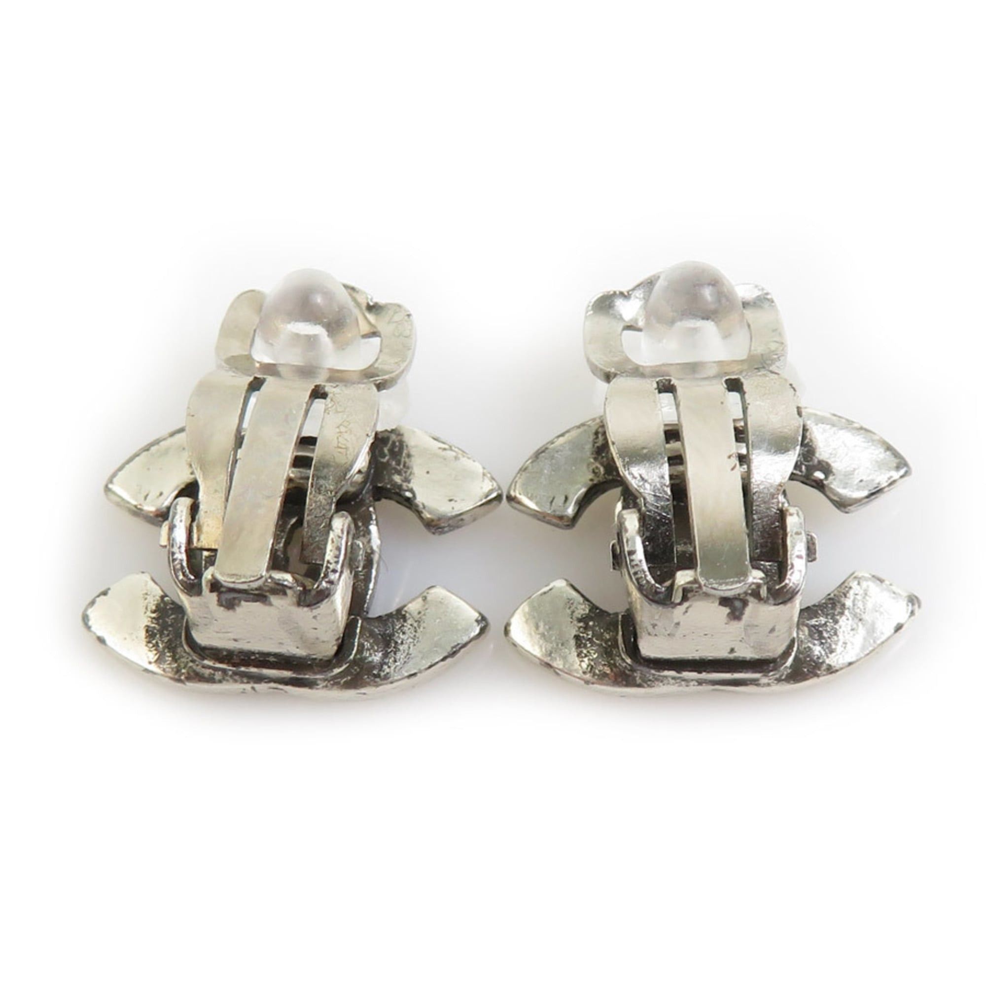 Chanel CHANEL Coco Mark Metal Silver Earrings for Women, Free Shipping, e61551a Size ONE SIZE - 5 Thumbnail