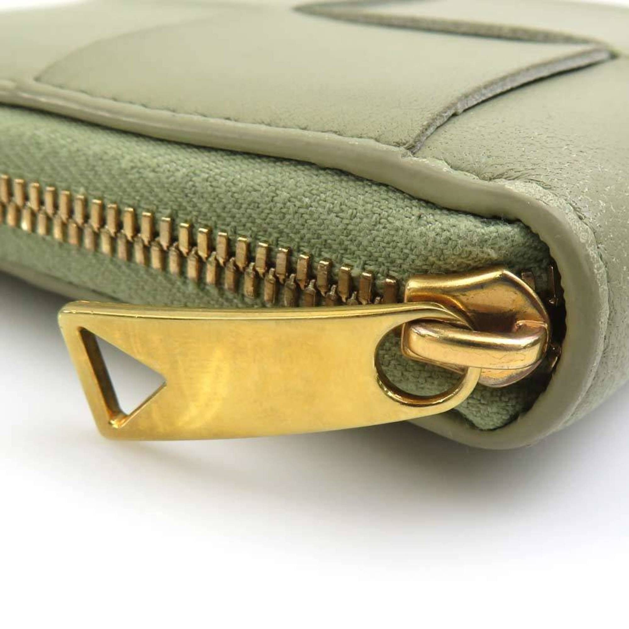 Bottega Veneta Bottega Veneta Leather Wallet in Green for Men and Women, Free Shipping, r11058a Size ONE SIZE - 14 Thumbnail