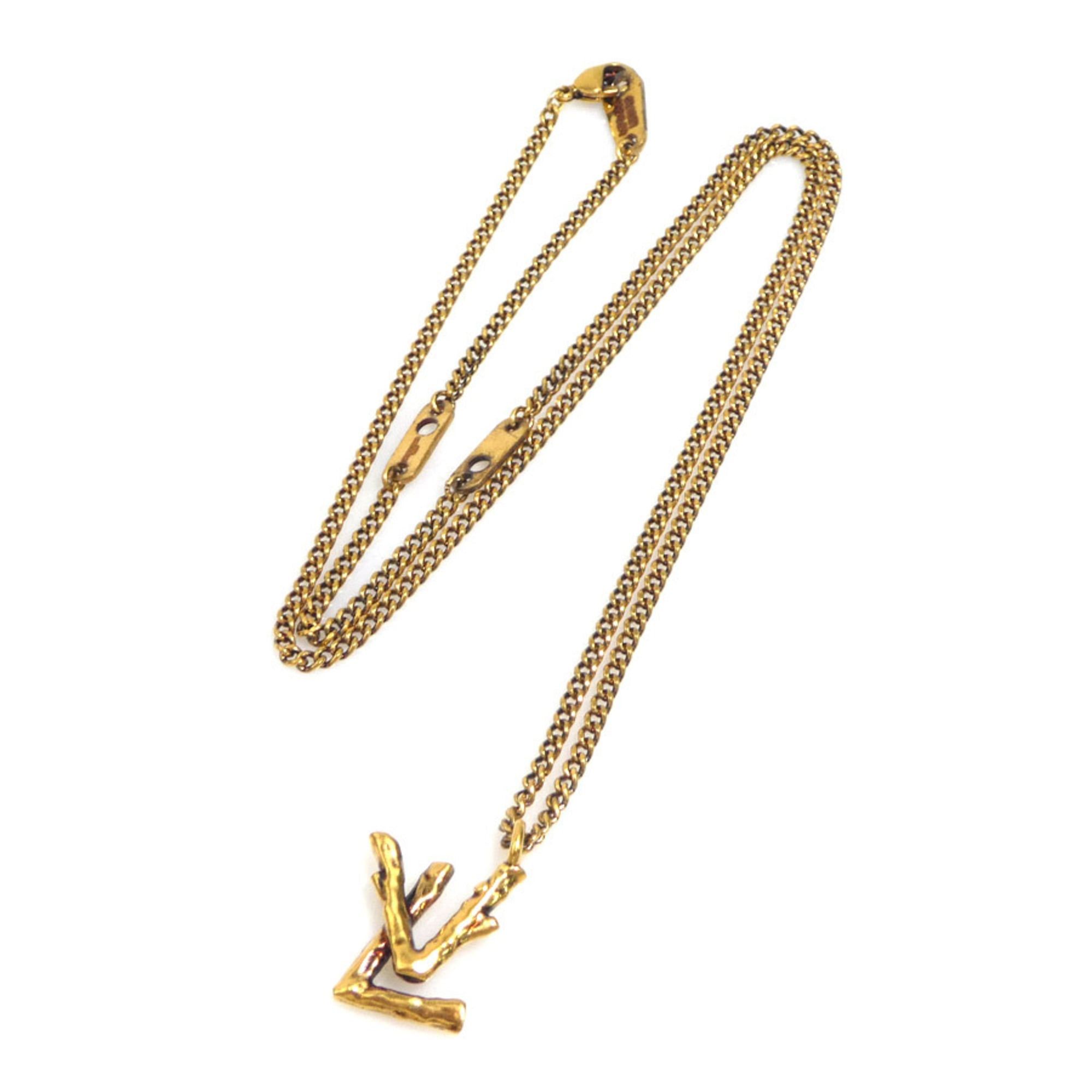 Louis Vuitton Louis Vuitton LV Twig Pendant Necklace in Gold, Women's, MP2456, Free Shipping, H32000a Size ONE SIZE - 9 Thumbnail