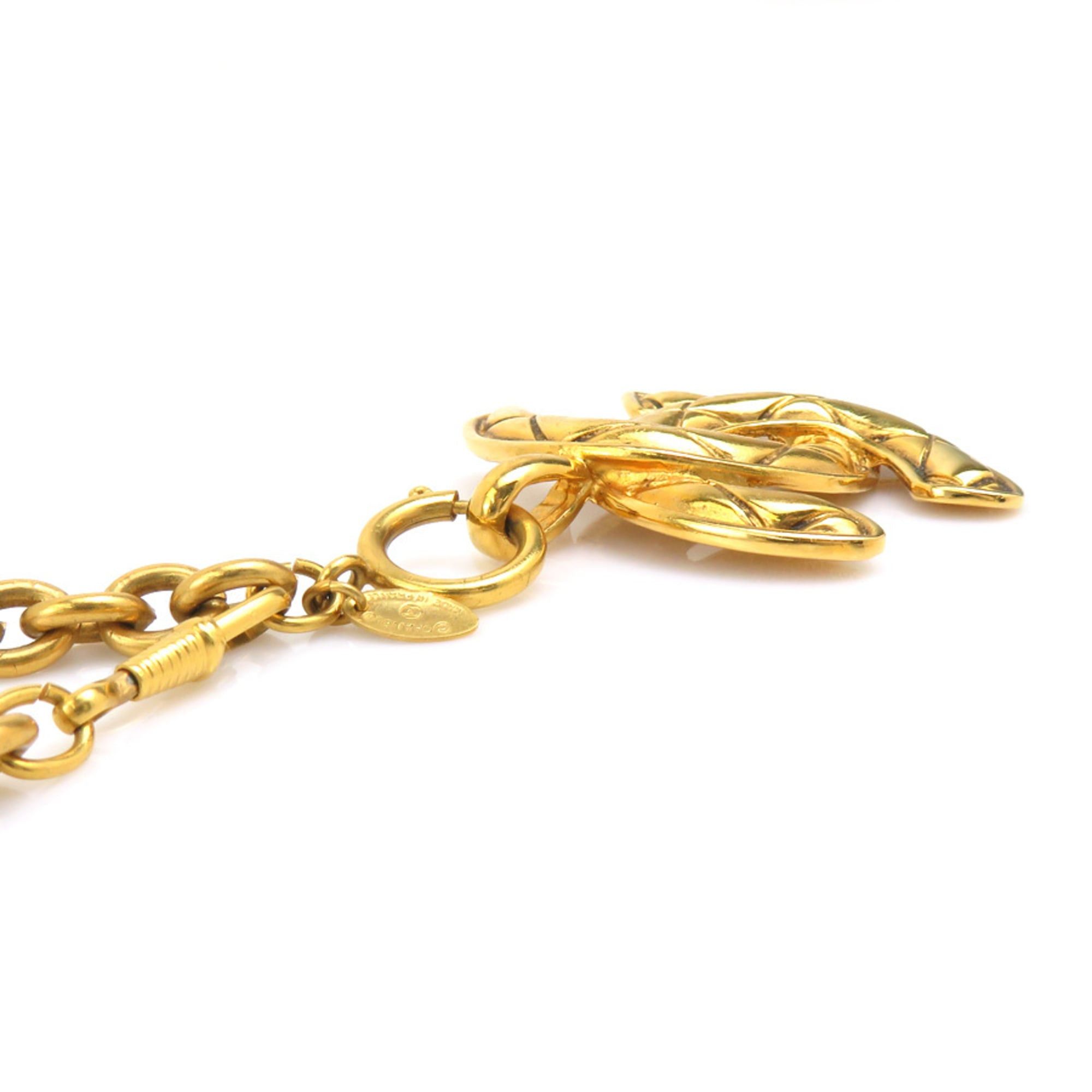 Chanel CHANEL Coco Mark Metal Gold Necklace for Women, Free Shipping, e61571a Size ONE SIZE - 3 Thumbnail