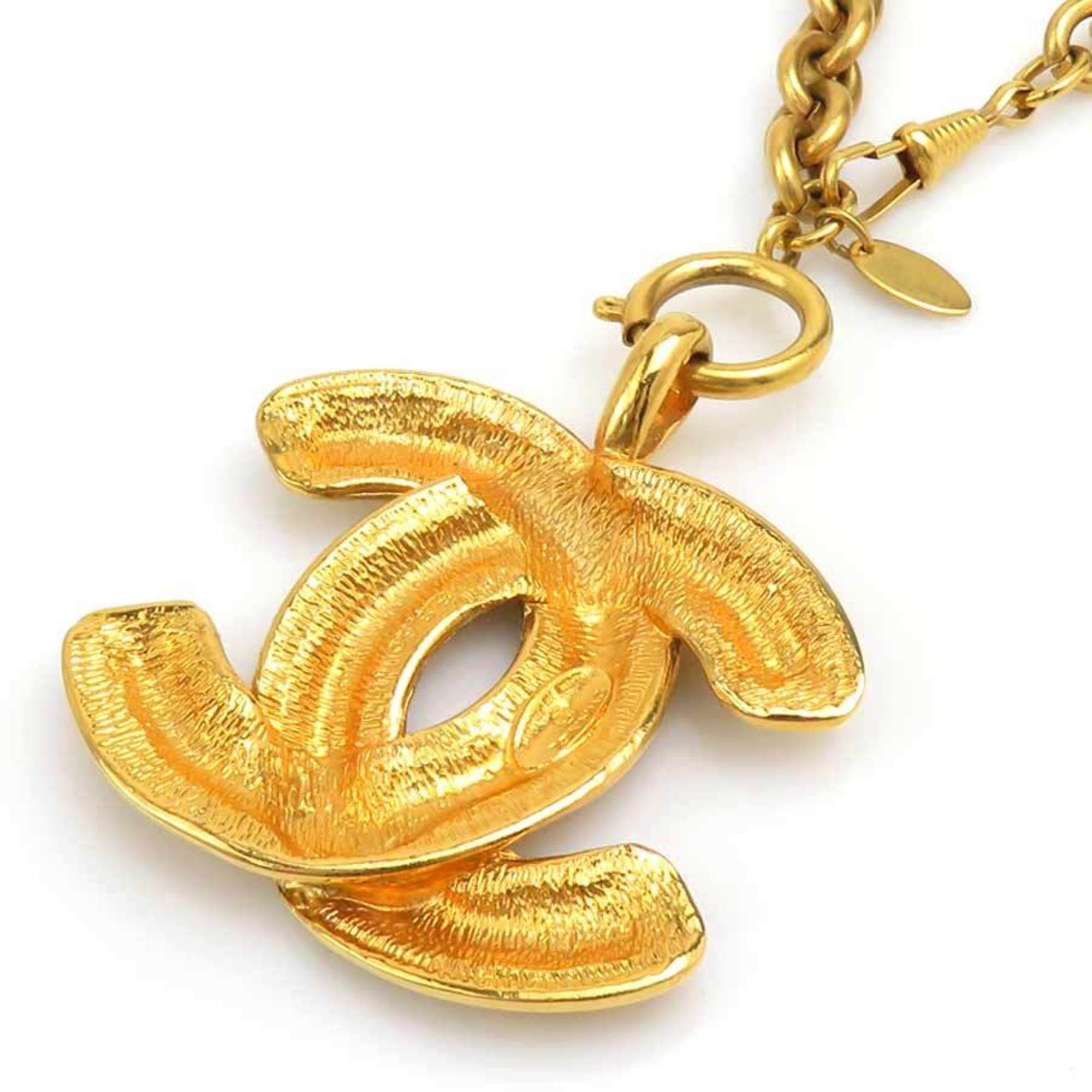 Chanel CHANEL Coco Mark Metal Gold Necklace for Women, Free Shipping, e61571a Size ONE SIZE - 4 Thumbnail