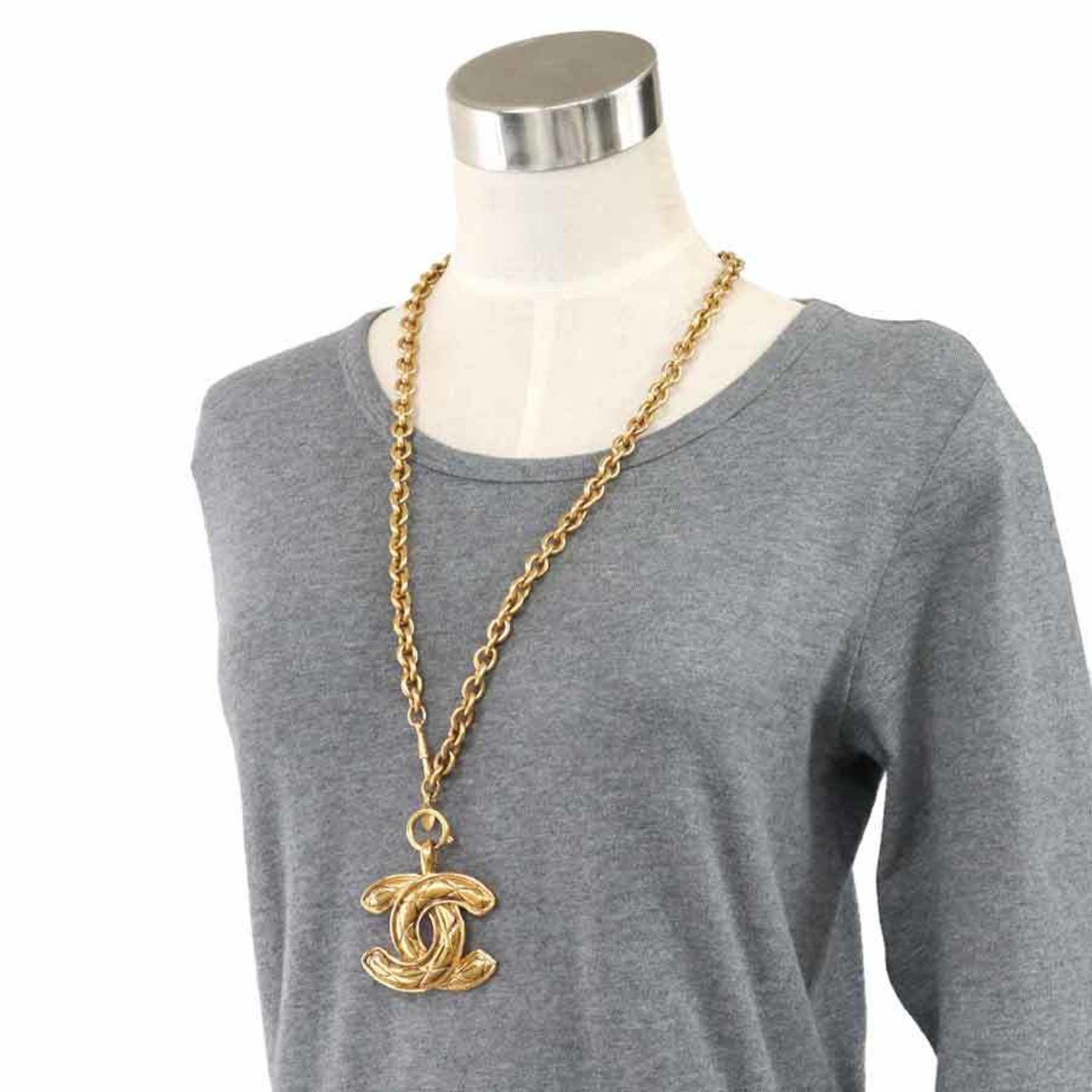 Chanel CHANEL Coco Mark Metal Gold Necklace for Women, Free Shipping, e61571a Size ONE SIZE - 11 Thumbnail