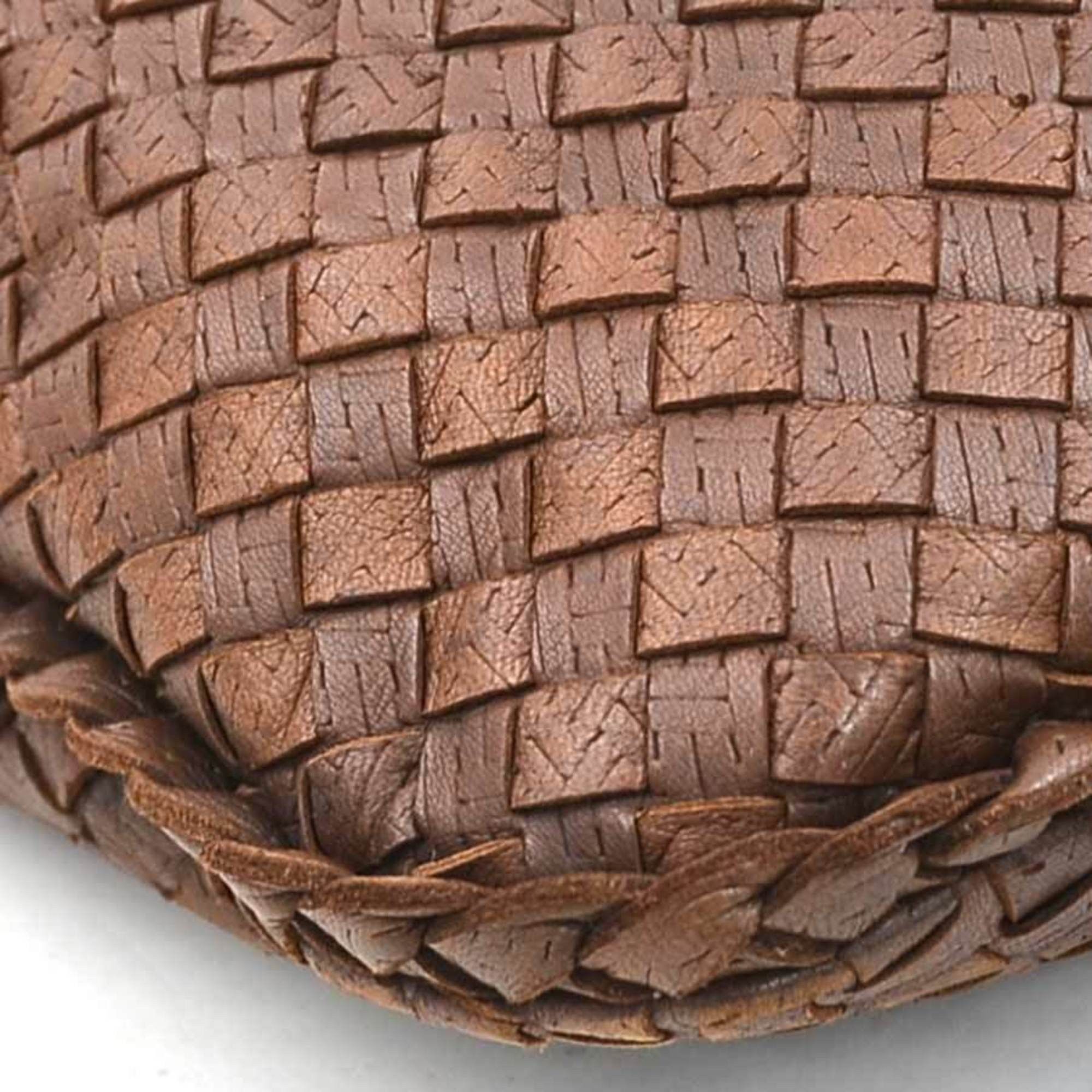 Bottega Veneta Bottega Veneta Intrecciato Leather Shoulder Bag, Brown, Women's, Free Shipping, e61561a Size ONE SIZE - 7 Thumbnail