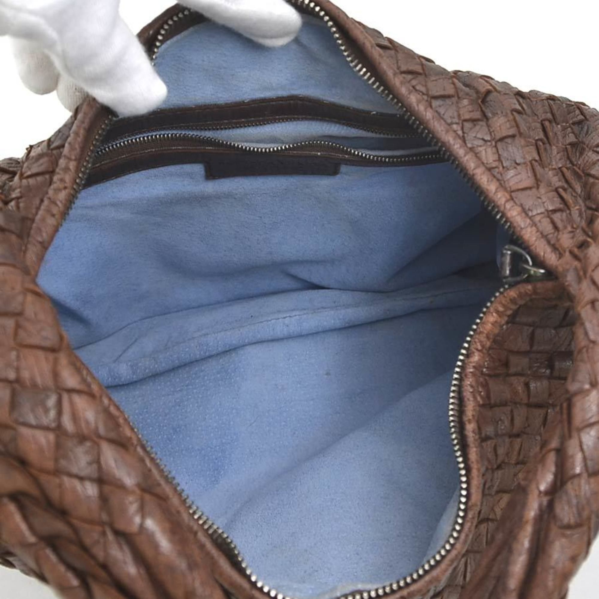 Bottega Veneta Bottega Veneta Intrecciato Leather Shoulder Bag, Brown, Women's, Free Shipping, e61561a Size ONE SIZE - 5 Thumbnail