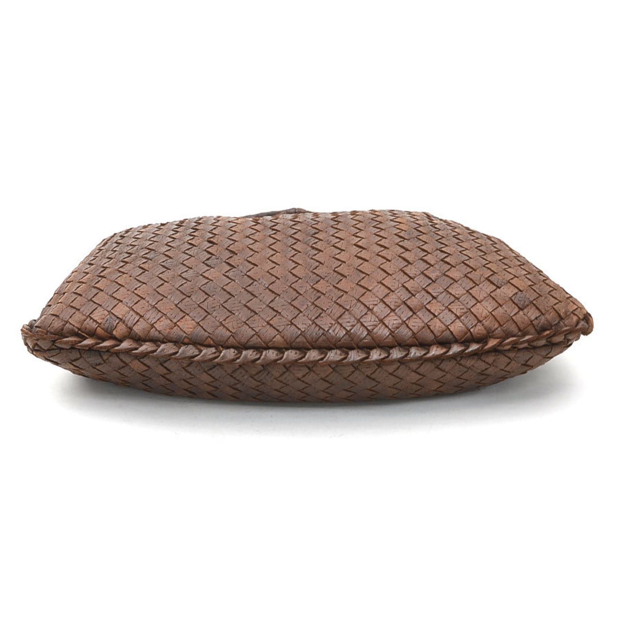 Bottega Veneta Bottega Veneta Intrecciato Leather Shoulder Bag, Brown, Women's, Free Shipping, e61561a Size ONE SIZE - 4 Thumbnail