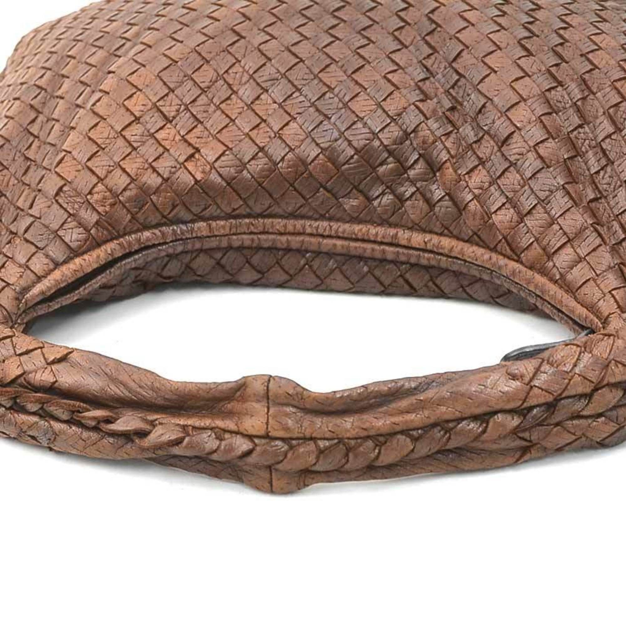 Bottega Veneta Bottega Veneta Intrecciato Leather Shoulder Bag, Brown, Women's, Free Shipping, e61561a Size ONE SIZE - 8 Thumbnail