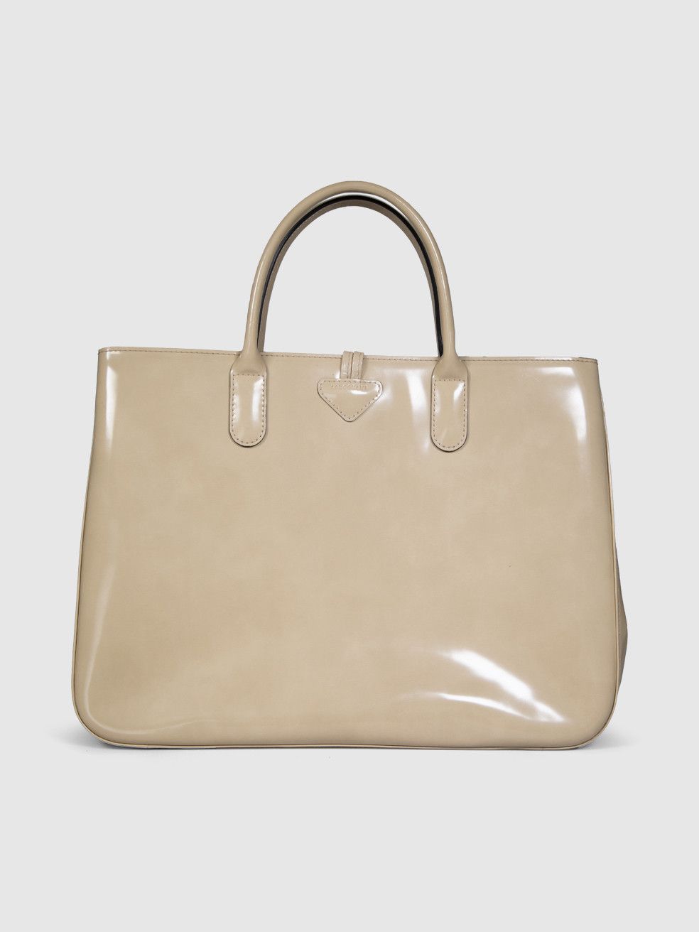 Longchamp Beige Patent Leather Roseau Tote Size ONE SIZE - 5 Thumbnail
