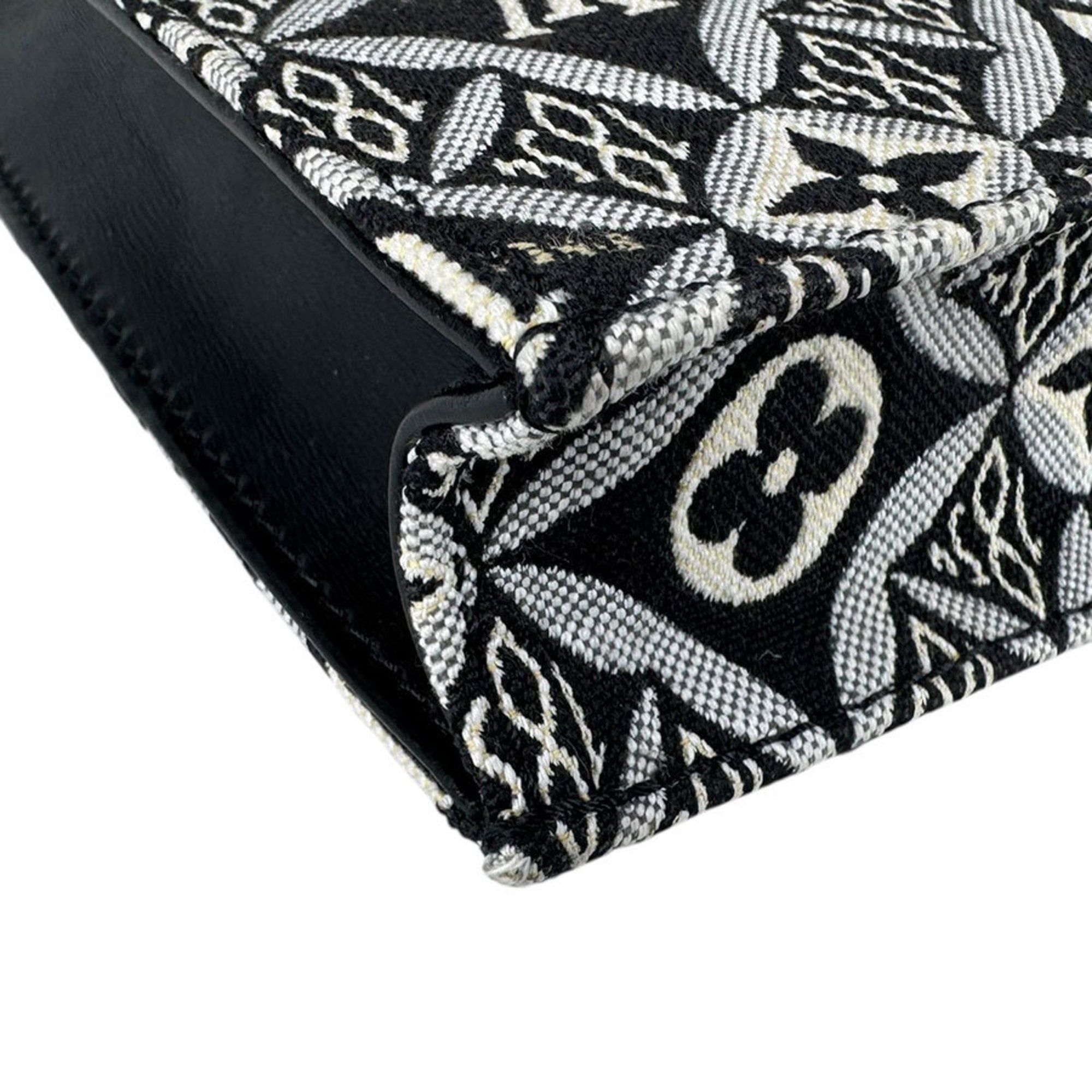 Louis Vuitton Louis Vuitton Petite Sac Plat handbag/shoulder bag, SINCE1854, canvas and leather, black, women's, M80484, free shipping, z8865 Size ONE SIZE - 8 Thumbnail