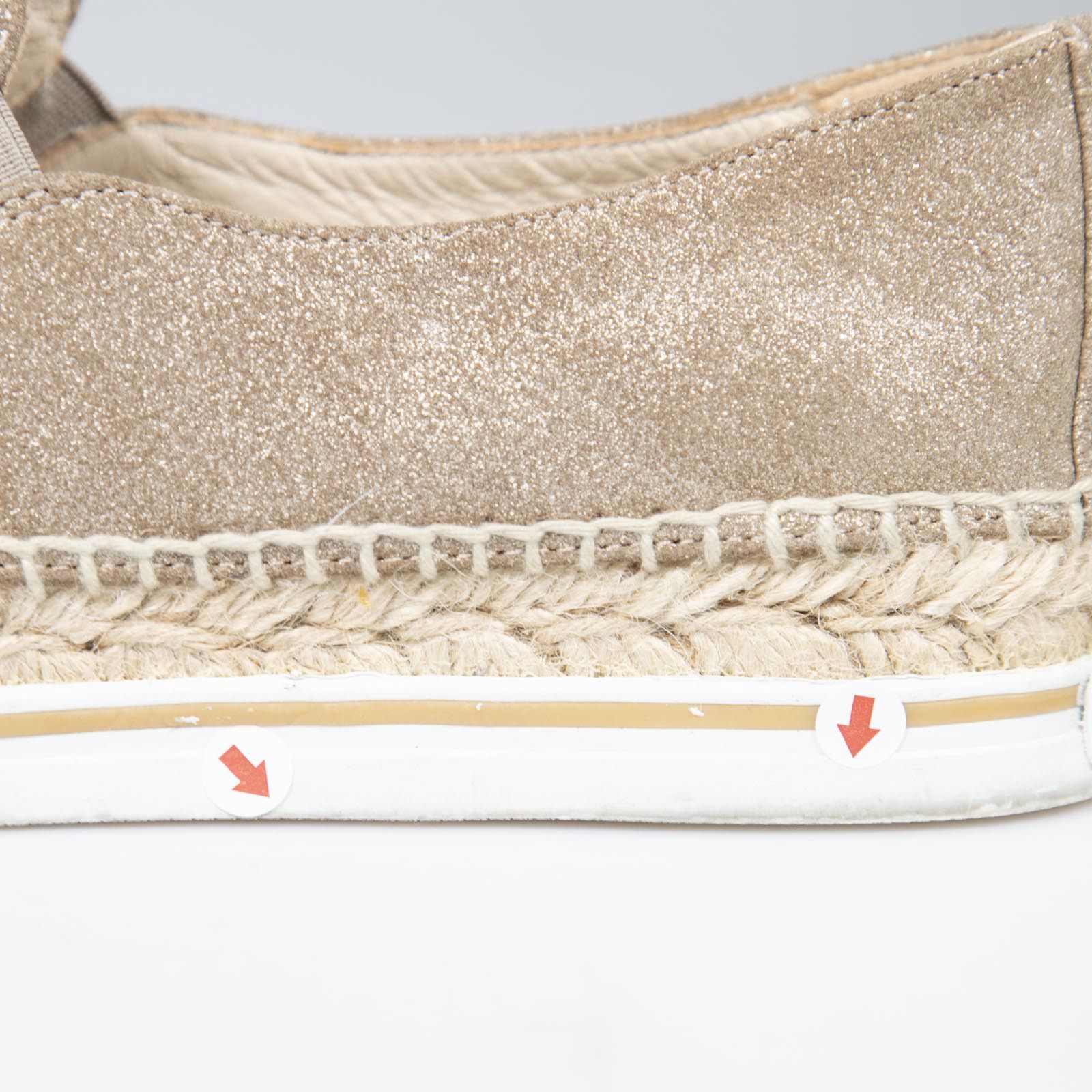 Jimmy Choo Brown Metallic Suede Espadrilles Size US 8.5 / IT 38.5 - 8 Thumbnail