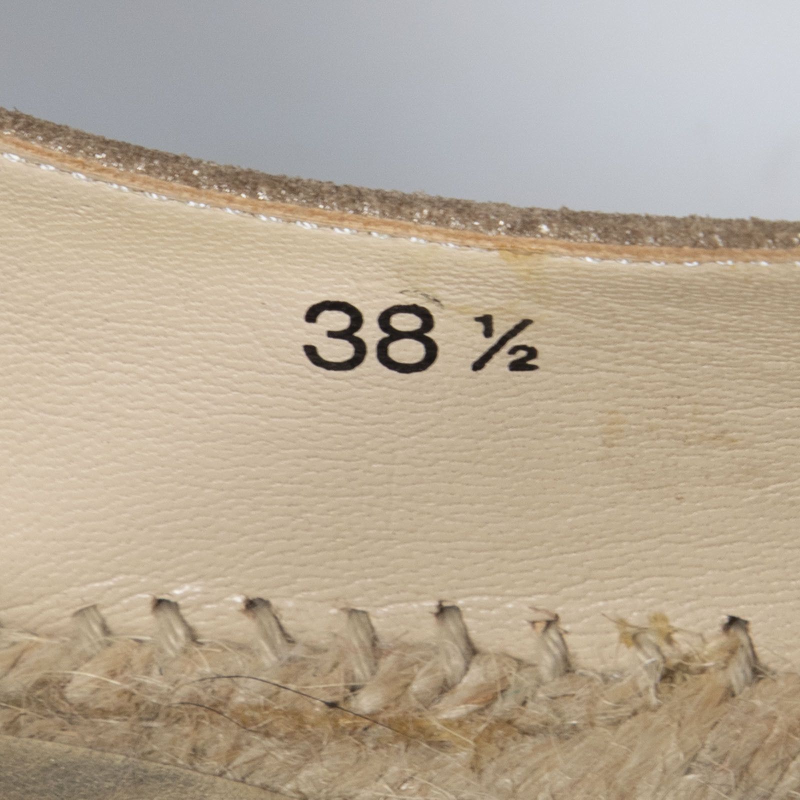 Jimmy Choo Brown Metallic Suede Espadrilles Size US 8.5 / IT 38.5 - 6 Thumbnail