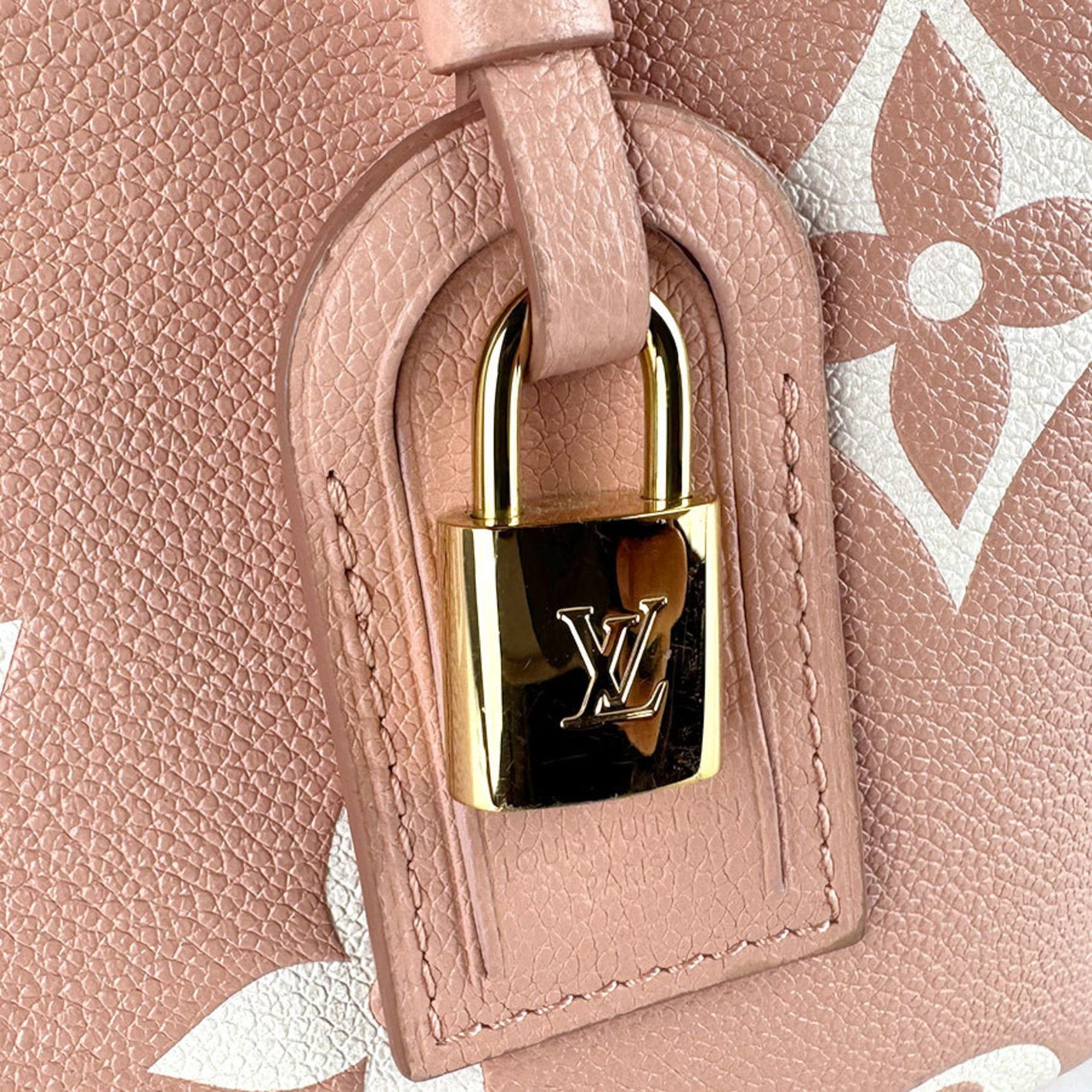 Louis Vuitton Louis Vuitton Monogram Empreinte Petit Palais PM Handbag/Shoulder Bag in Rose Trianon and Creme, Women's, M46353, Free Shipping, z8867 Size ONE SIZE - 12 Thumbnail
