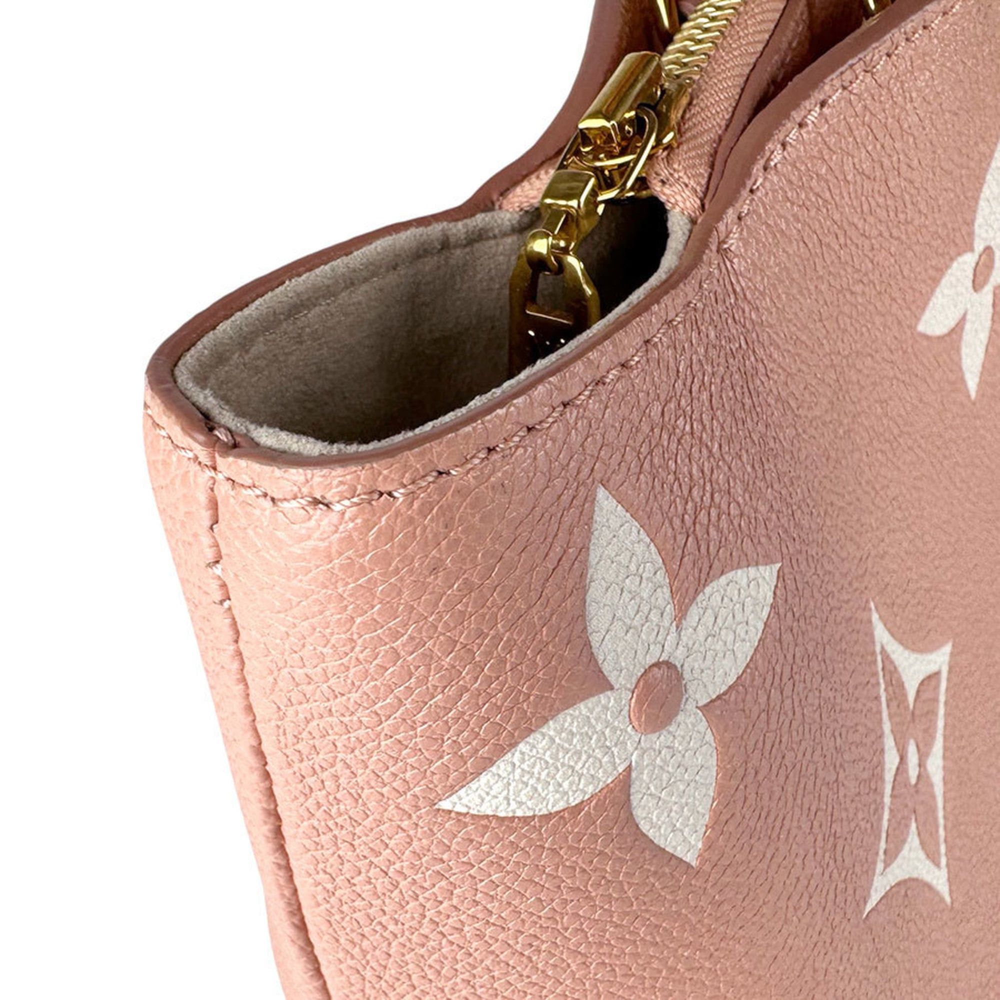 Louis Vuitton Louis Vuitton Monogram Empreinte Petit Palais PM Handbag/Shoulder Bag in Rose Trianon and Creme, Women's, M46353, Free Shipping, z8867 Size ONE SIZE - 6 Thumbnail