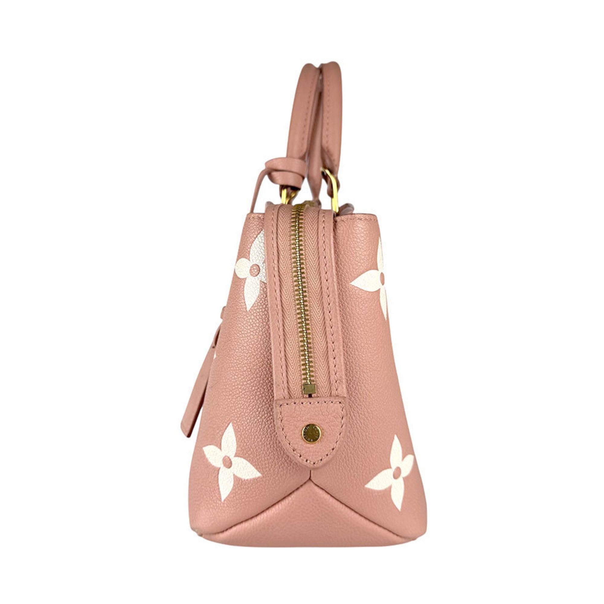 Louis Vuitton Louis Vuitton Monogram Empreinte Petit Palais PM Handbag/Shoulder Bag in Rose Trianon and Creme, Women's, M46353, Free Shipping, z8867 Size ONE SIZE - 2 Thumbnail
