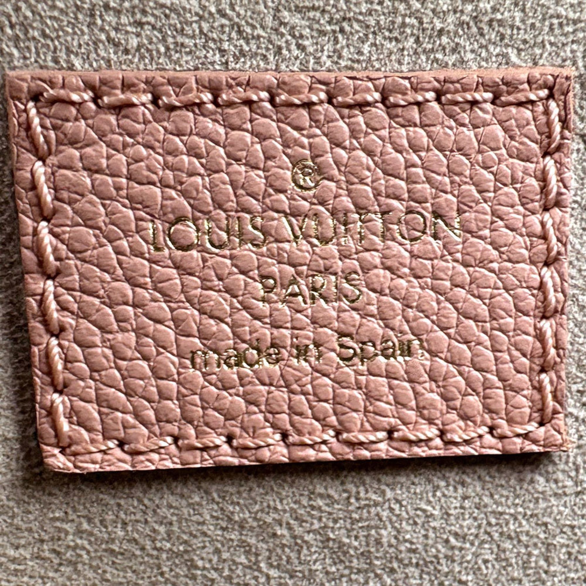 Louis Vuitton Louis Vuitton Monogram Empreinte Petit Palais PM Handbag/Shoulder Bag in Rose Trianon and Creme, Women's, M46353, Free Shipping, z8867 Size ONE SIZE - 13 Thumbnail