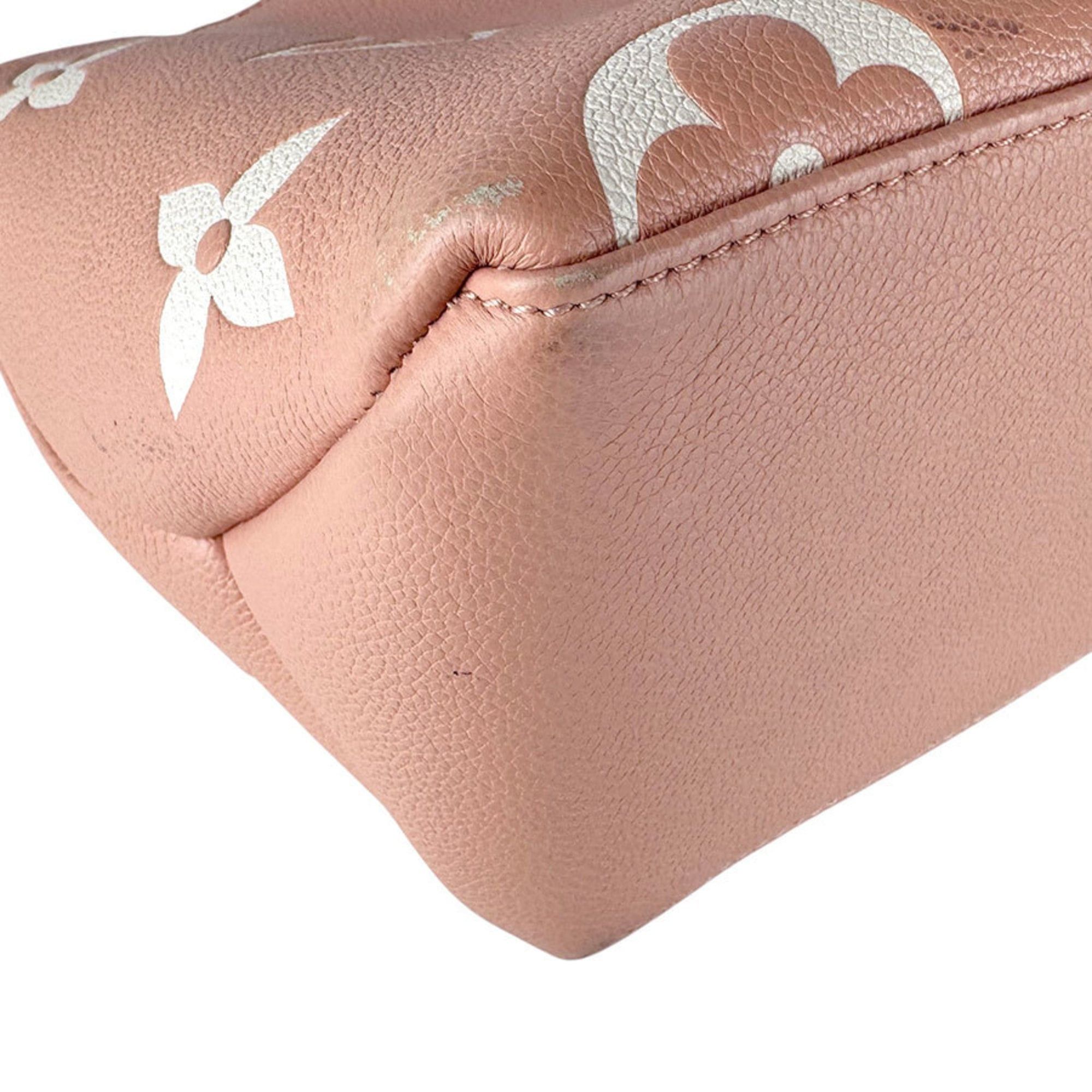 Louis Vuitton Louis Vuitton Monogram Empreinte Petit Palais PM Handbag/Shoulder Bag in Rose Trianon and Creme, Women's, M46353, Free Shipping, z8867 Size ONE SIZE - 8 Thumbnail