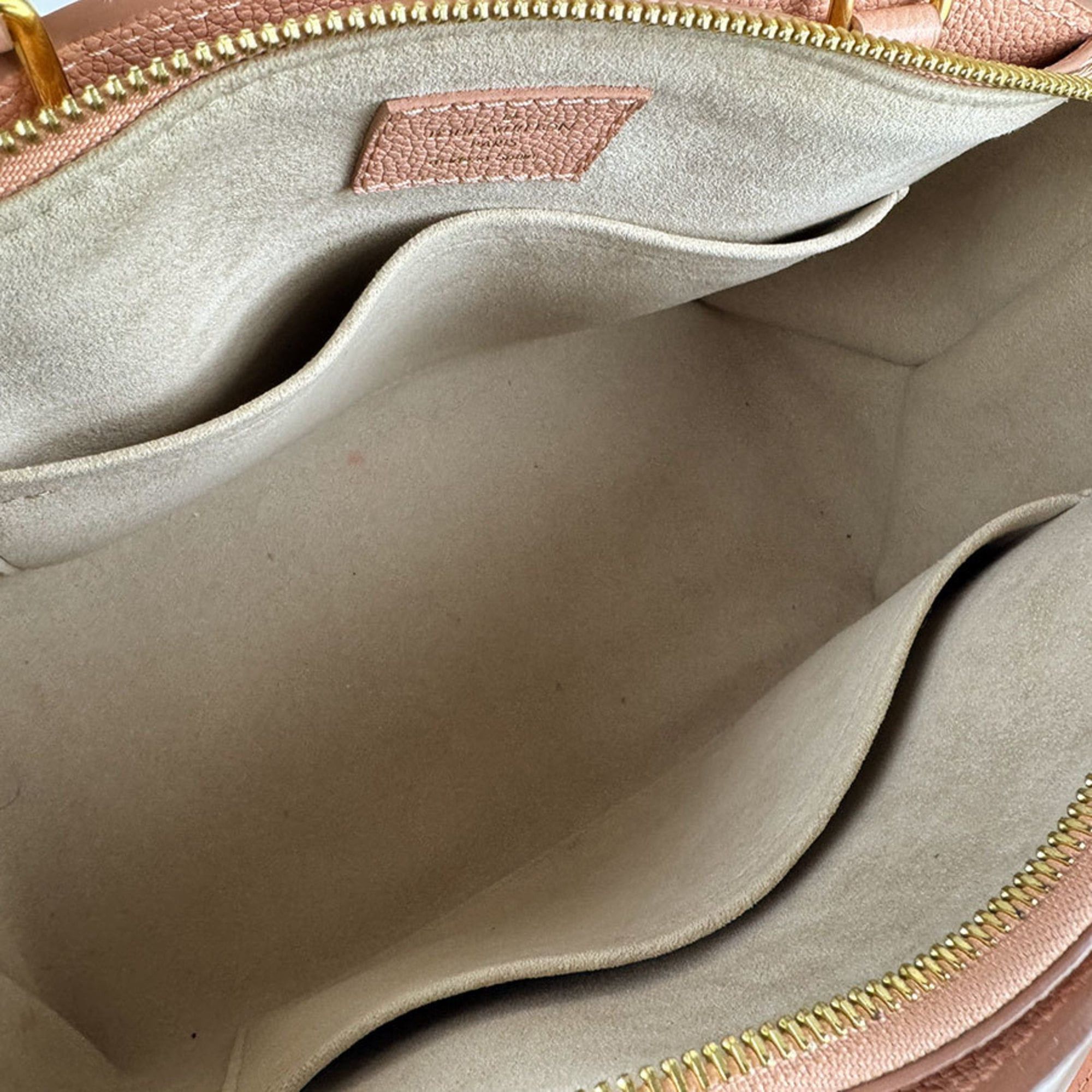 Louis Vuitton Louis Vuitton Monogram Empreinte Petit Palais PM Handbag/Shoulder Bag in Rose Trianon and Creme, Women's, M46353, Free Shipping, z8867 Size ONE SIZE - 5 Thumbnail