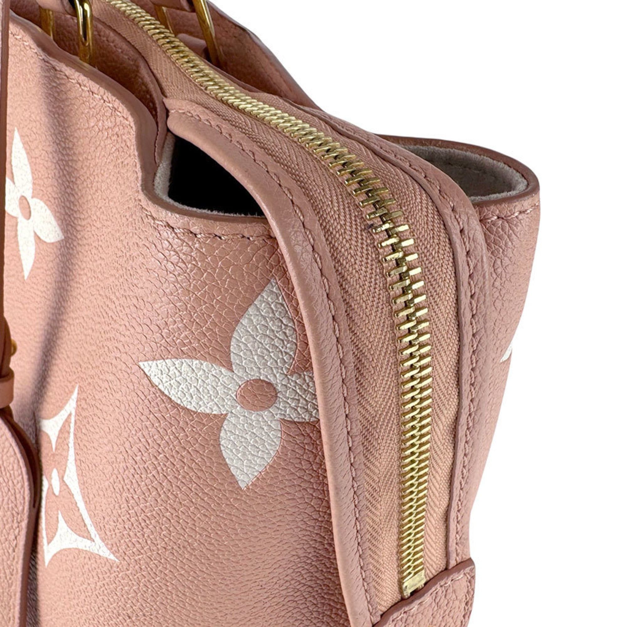 Louis Vuitton Louis Vuitton Monogram Empreinte Petit Palais PM Handbag/Shoulder Bag in Rose Trianon and Creme, Women's, M46353, Free Shipping, z8867 Size ONE SIZE - 7 Thumbnail