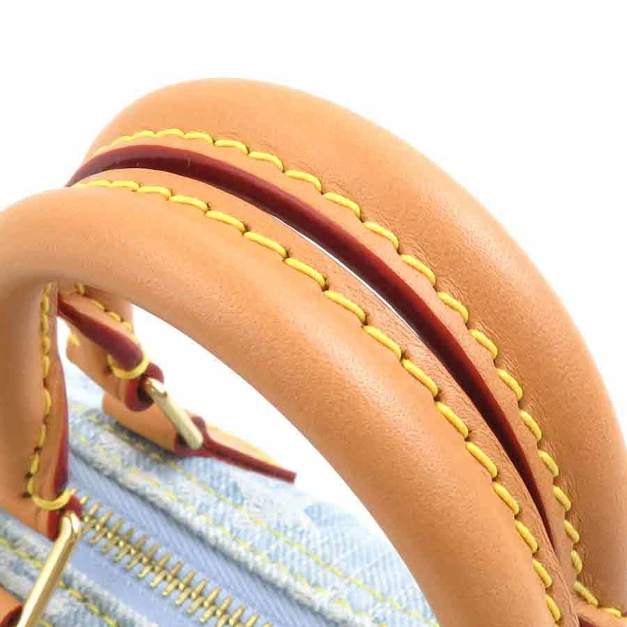 Louis Vuitton Louis Vuitton Nano Speedy Monogram Denim Handbag/Shoulder Bag, Sky Blue, Women's, M11212, Free Shipping, e61565a Size ONE SIZE - 13 Thumbnail