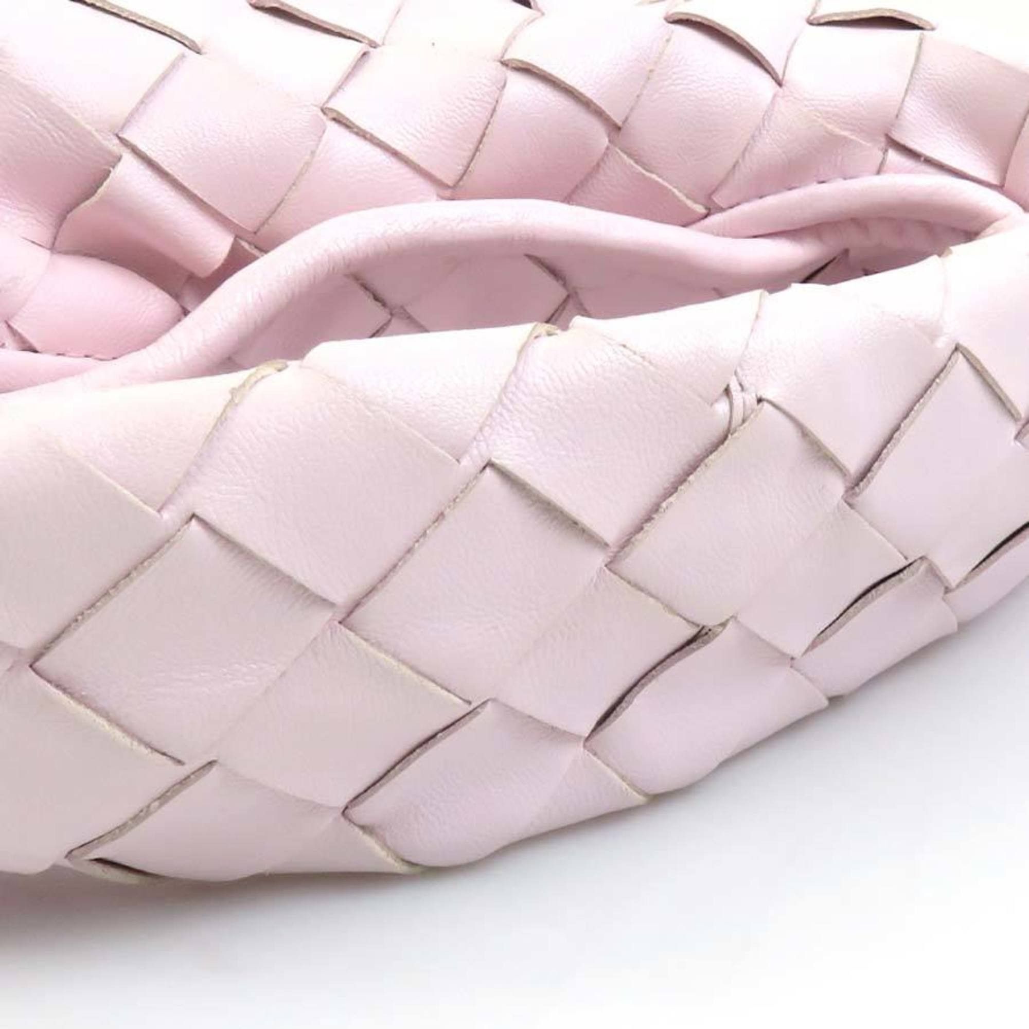 Bottega Veneta Bottega Veneta Mini Intrecciato Hop Leather Handbag/Shoulder Bag in Light Pink for Women, Free Shipping, e61564k Size ONE SIZE - 12 Thumbnail