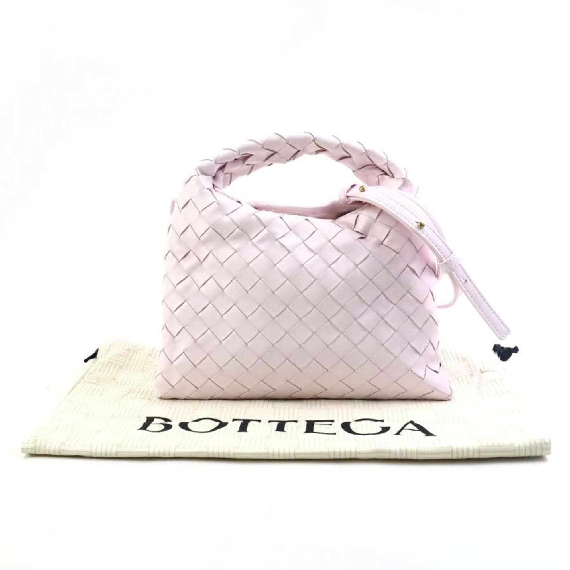 Bottega Veneta Bottega Veneta Mini Intrecciato Hop Leather Handbag/Shoulder Bag in Light Pink for Women, Free Shipping, e61564k Size ONE SIZE - 17 Thumbnail