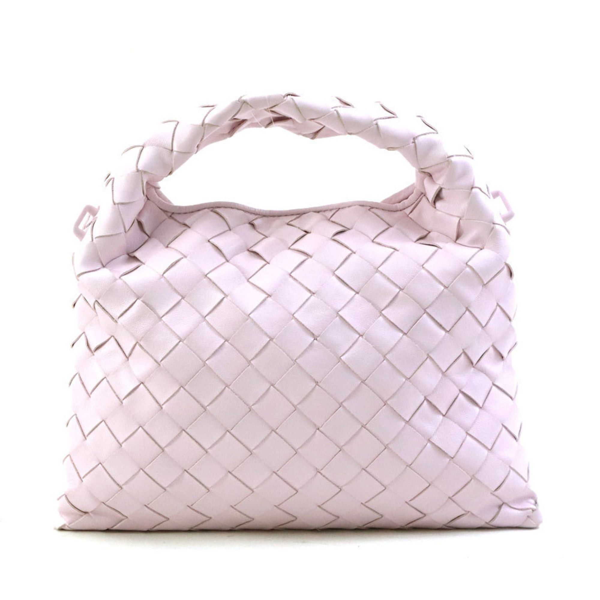 Bottega Veneta Bottega Veneta Mini Intrecciato Hop Leather Handbag/Shoulder Bag in Light Pink for Women, Free Shipping, e61564k Size ONE SIZE - 3 Thumbnail