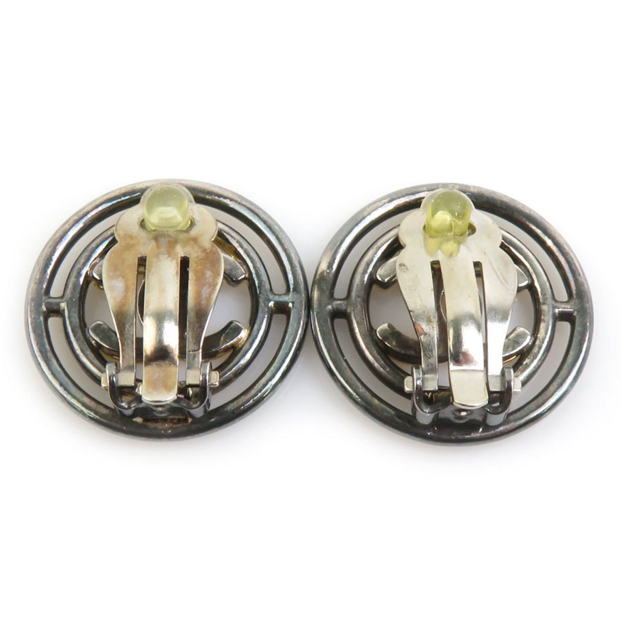 Chanel CHANEL Coco Mark Metal Gunmetal Gold Earrings for Women, Free Shipping, e61569a Size ONE SIZE - 5 Thumbnail