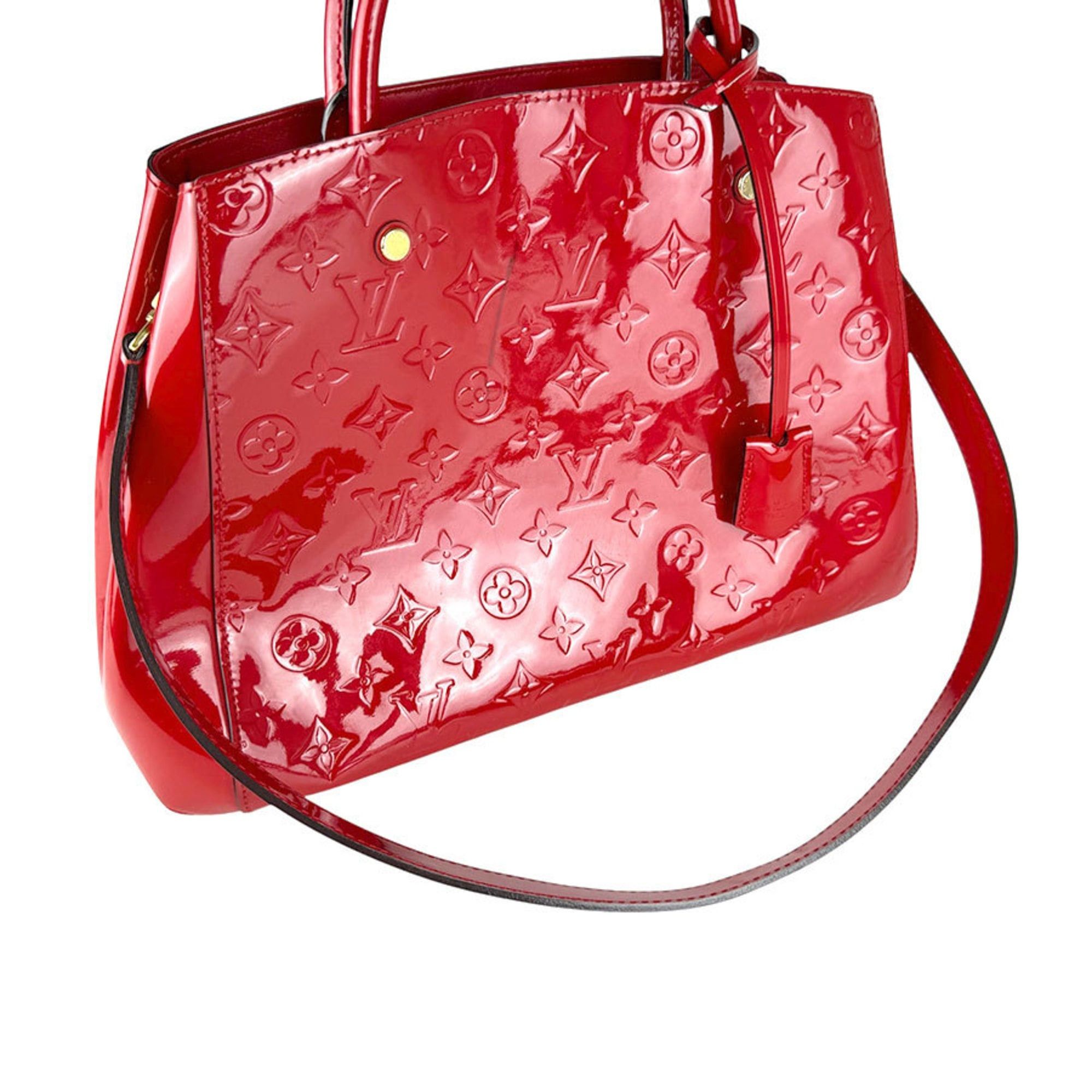Louis Vuitton Louis Vuitton Monogram Vernis Montaigne MM Handbag/Shoulder Bag, Women's, M50167, Free Shipping, z8875 Size ONE SIZE - 11 Thumbnail