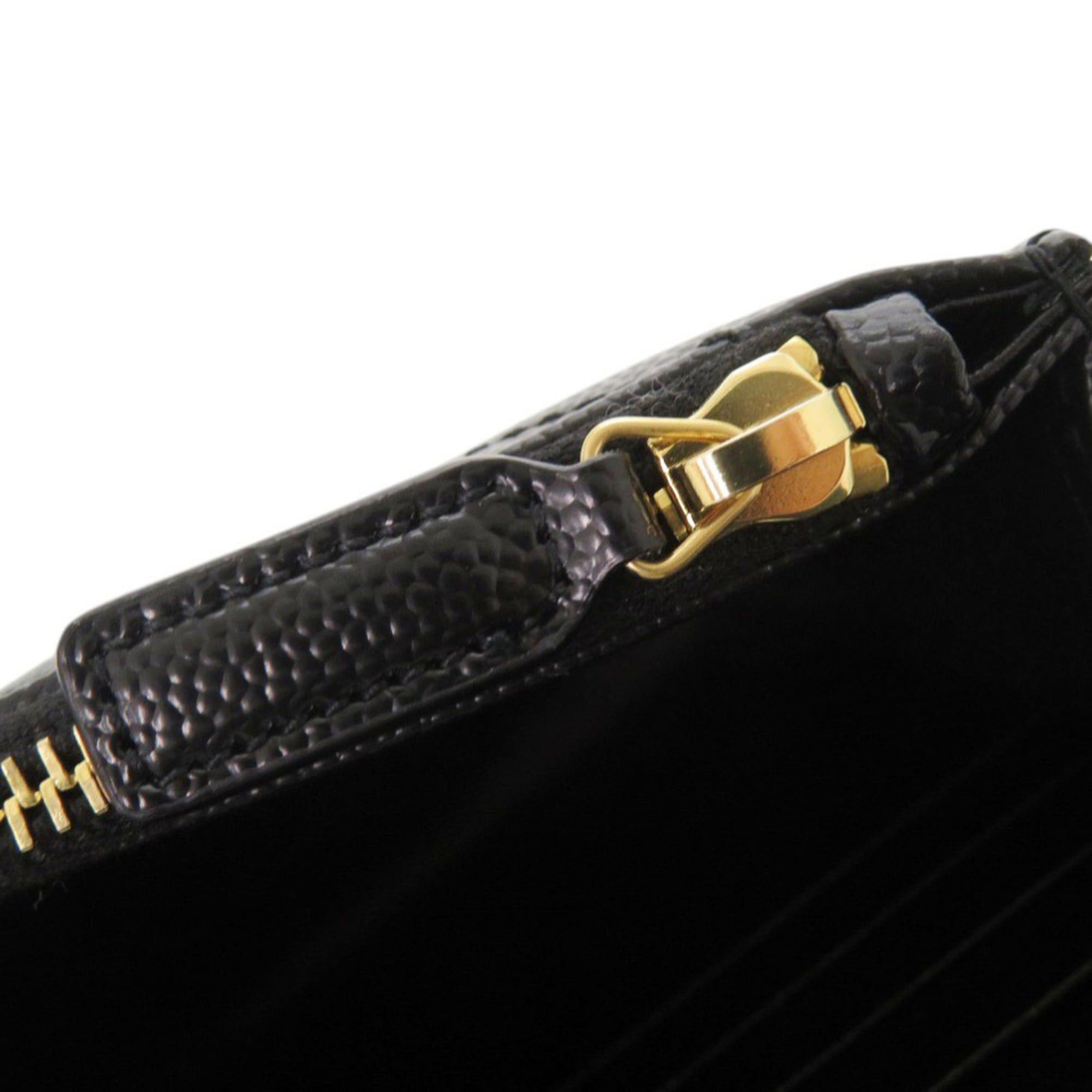 Yves Saint Laurent Yves Saint Laurent Like new Saint Laurent Paris Cassandra Envelope Wallet with Chain 742920, black leather chain shoulder bag, 1490. Size ONE SIZE - 8 Thumbnail