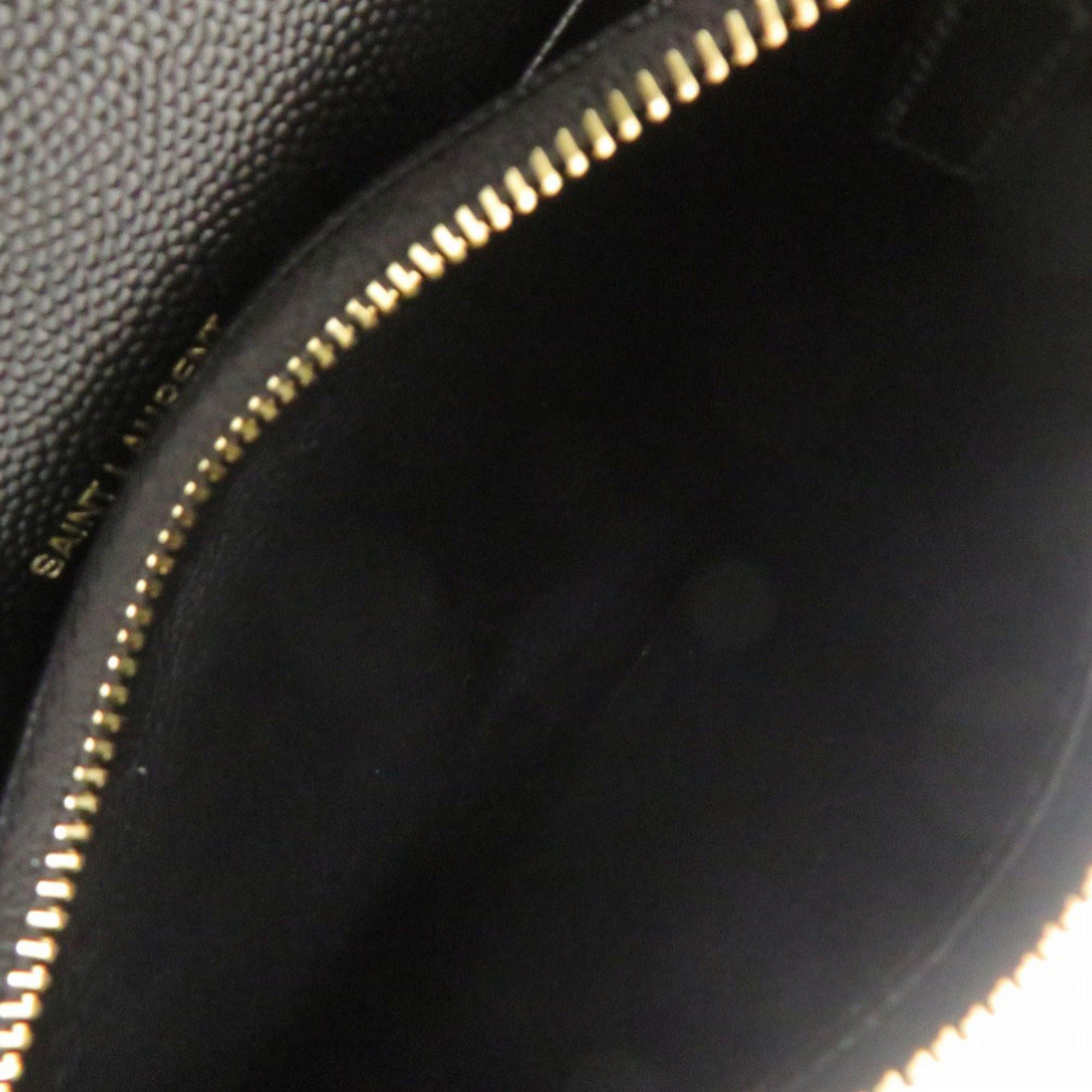 Yves Saint Laurent Yves Saint Laurent Like new Saint Laurent Paris Cassandra Envelope Wallet with Chain 742920, black leather chain shoulder bag, 1490. Size ONE SIZE - 7 Thumbnail