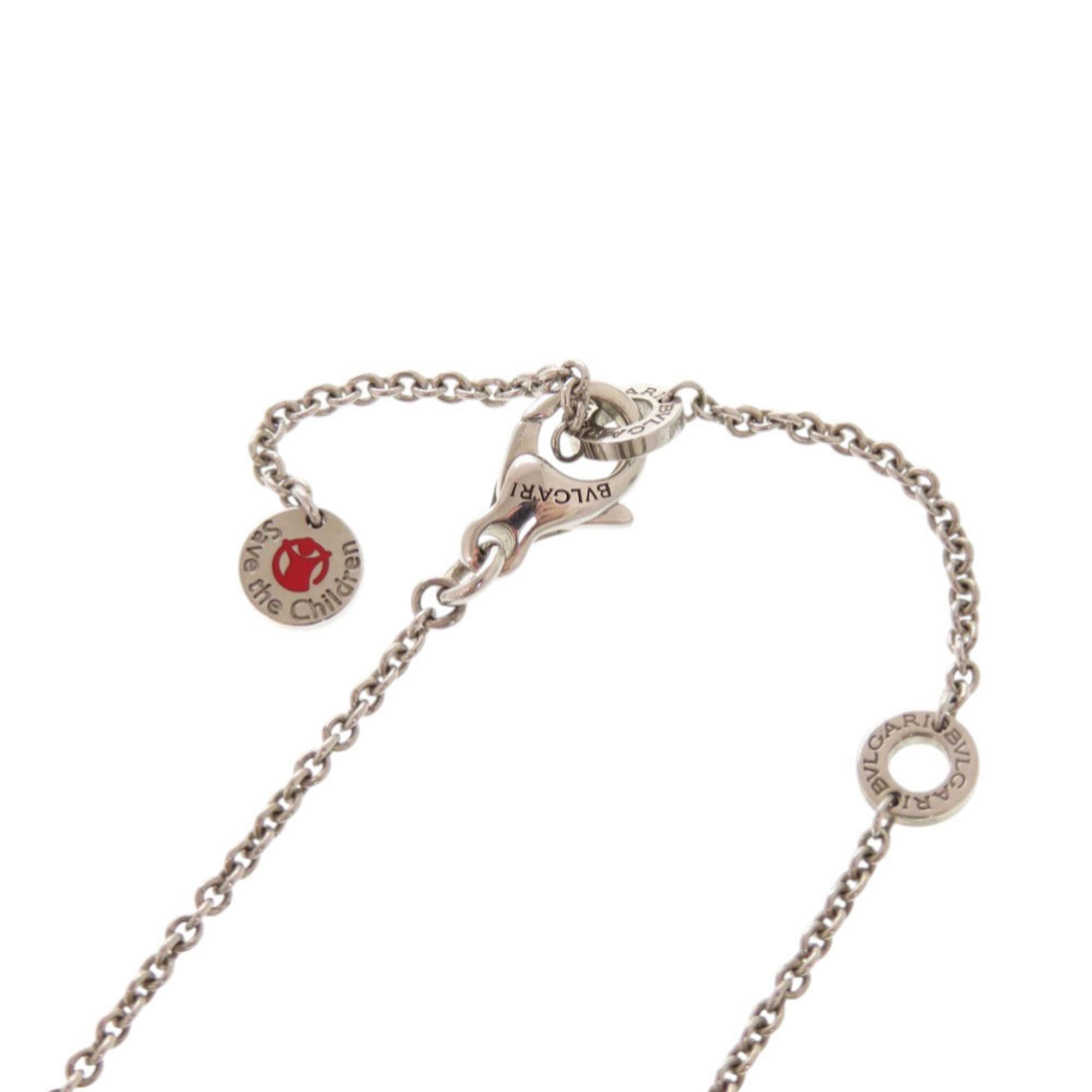 Bvlgari Excellent condition Bvlgari Save the Children 925 Sterling Silver Onyx Ruby Necklace 0973BVLGARI Size ONE SIZE - 4 Thumbnail