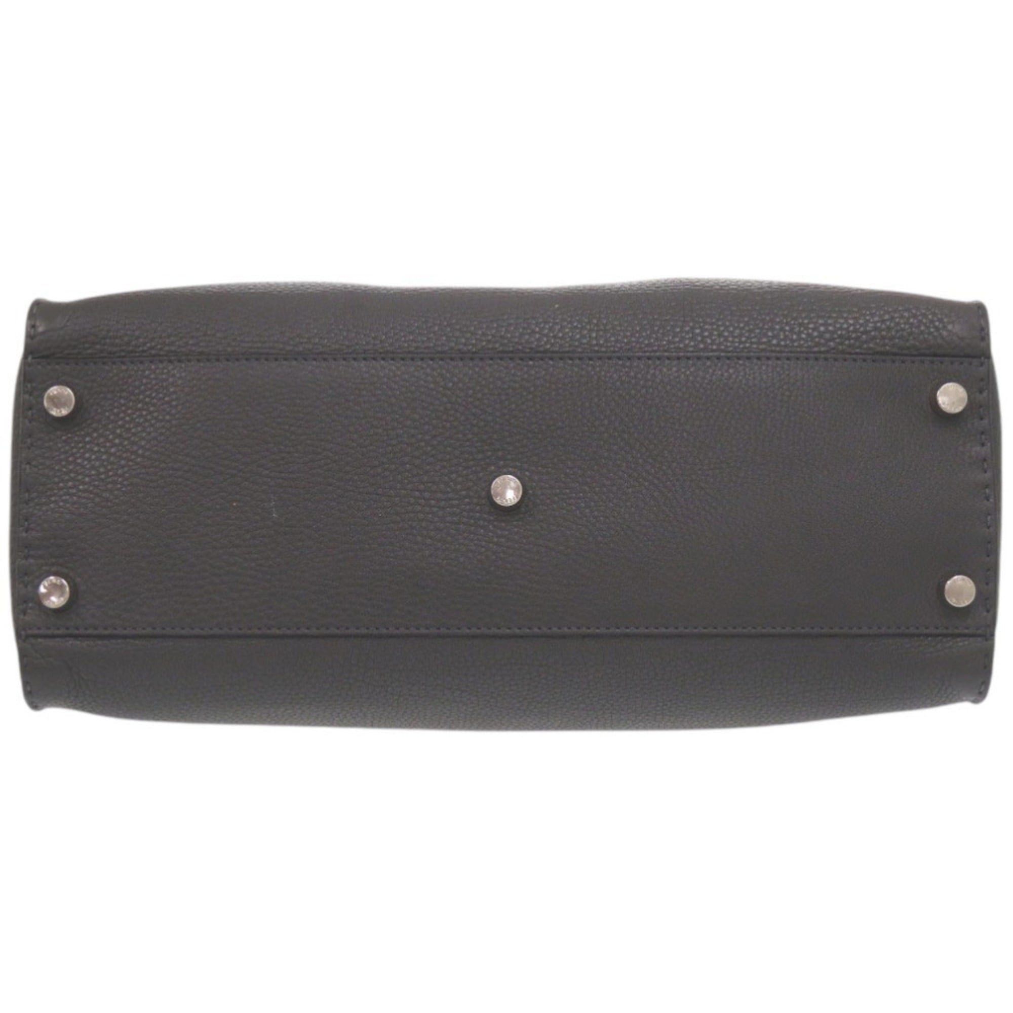 Fendi Fendi 2-way Selleria Peekaboo Monster Bugseye Leather Gray Handbag 0868FENDI Size ONE SIZE - 4 Thumbnail
