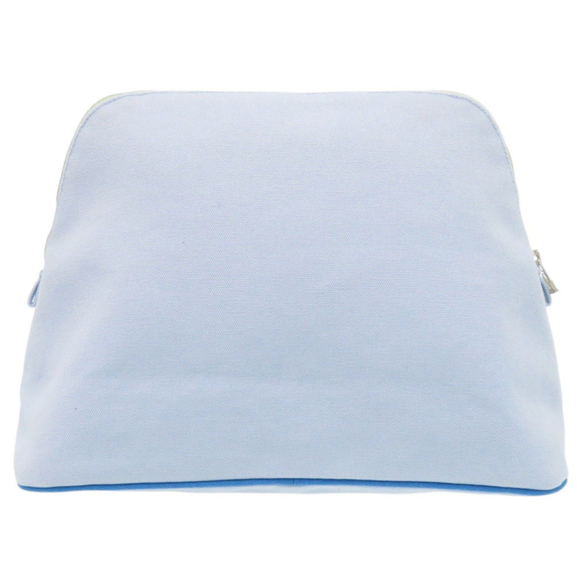Hermes Hermès Bolide Pouch 30 GM Cotton Light Blue 1140HERMES Size ONE SIZE - 2 Thumbnail