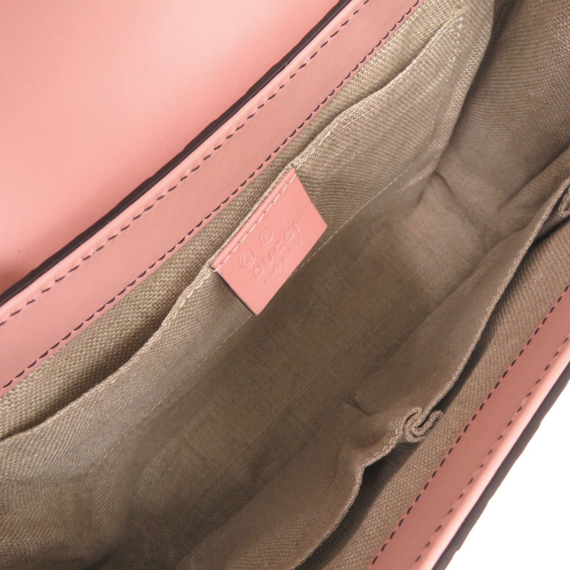 Gucci Excellent condition Gucci Emily Micro Guccissima 449635 leather pink shoulder bag with chain. 0965GUCCI Size ONE SIZE - 6 Thumbnail