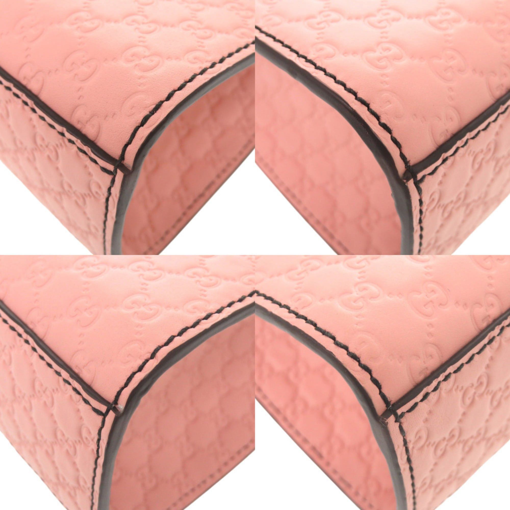 Gucci Excellent condition Gucci Emily Micro Guccissima 449635 leather pink shoulder bag with chain. 0965GUCCI Size ONE SIZE - 4 Thumbnail