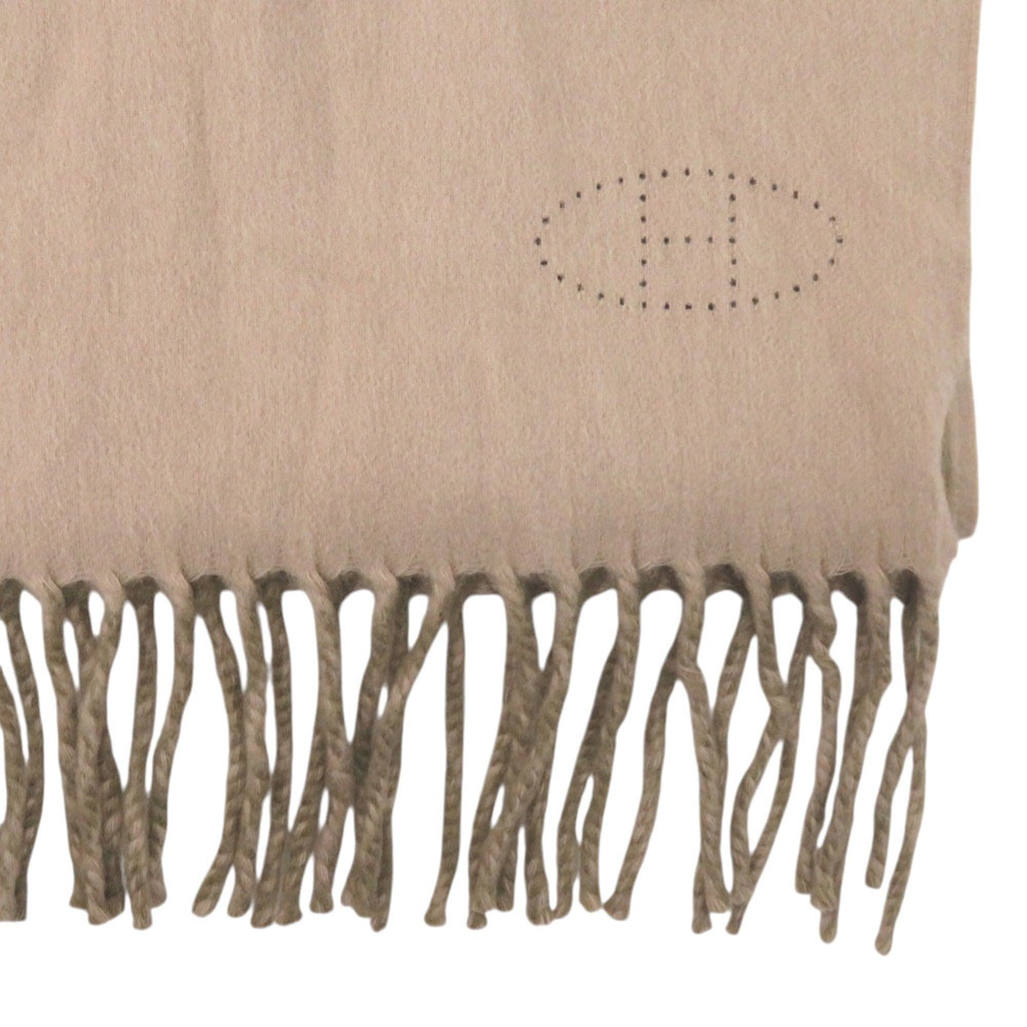 Hermes Excellent condition Hermès Evelyn fringed cashmere beige scarf 0788HERMES Size ONE SIZE - 5 Thumbnail