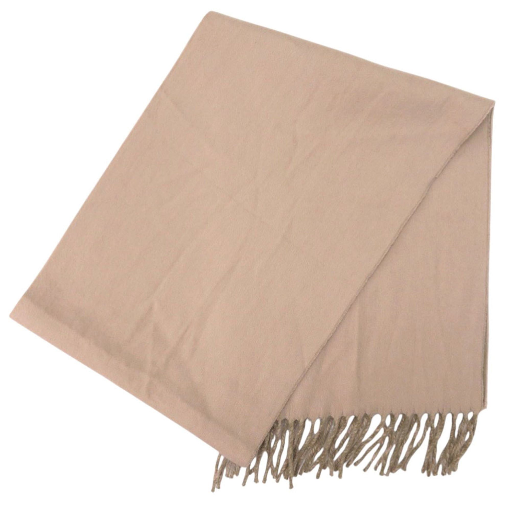 Hermes Excellent condition Hermès Evelyn fringed cashmere beige scarf 0788HERMES Size ONE SIZE - 3 Thumbnail