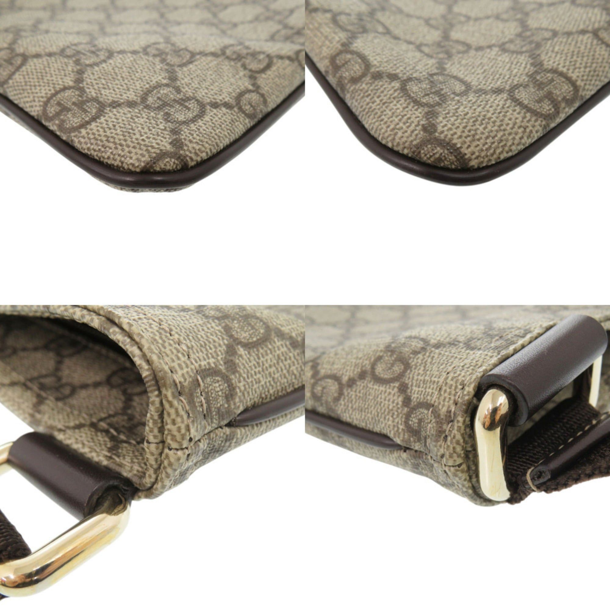 Gucci Excellent condition Gucci 201538 GG Supreme beige shoulder bag 1264GUCCI Size ONE SIZE - 4 Thumbnail