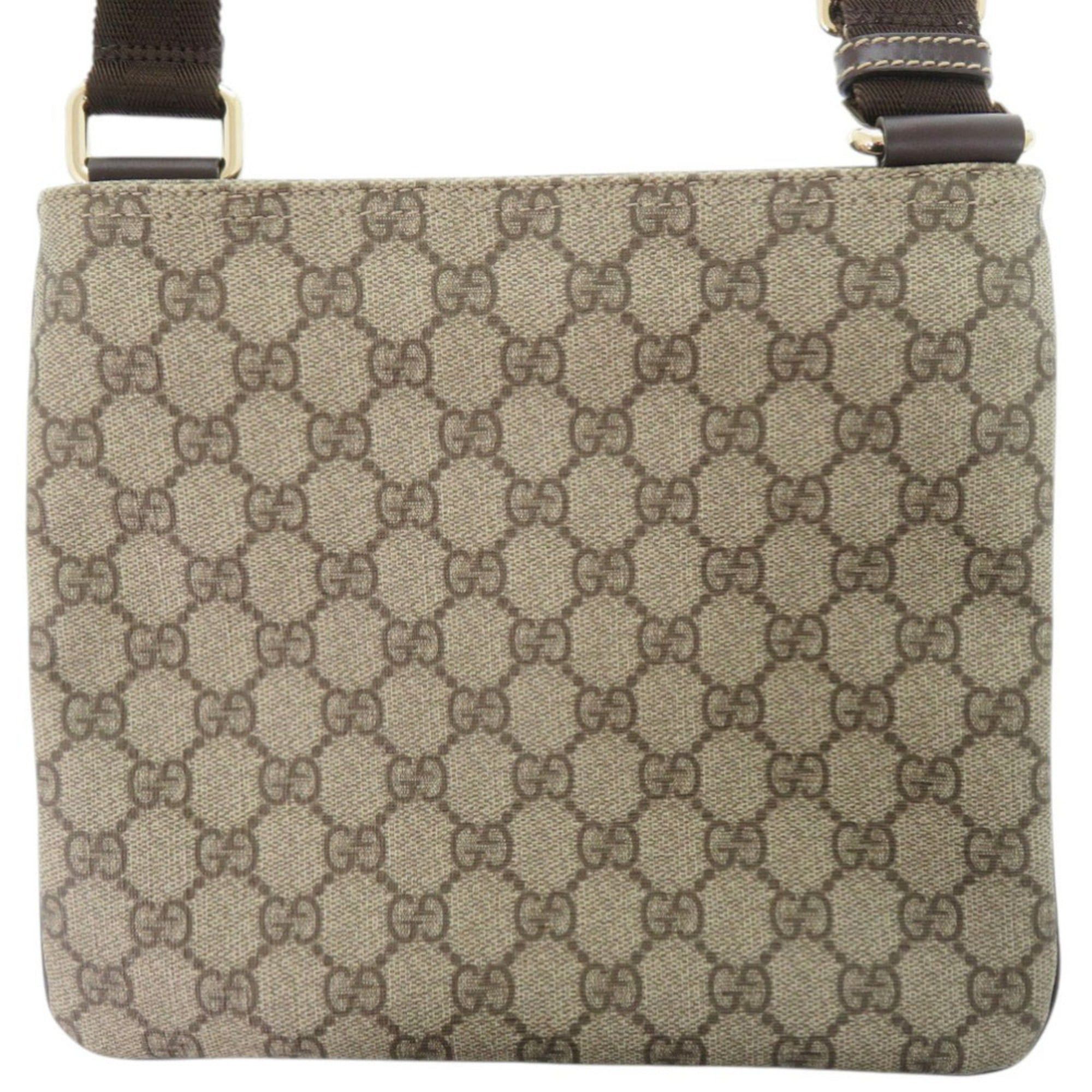 Gucci Excellent condition Gucci 201538 GG Supreme beige shoulder bag 1264GUCCI Size ONE SIZE - 3 Thumbnail