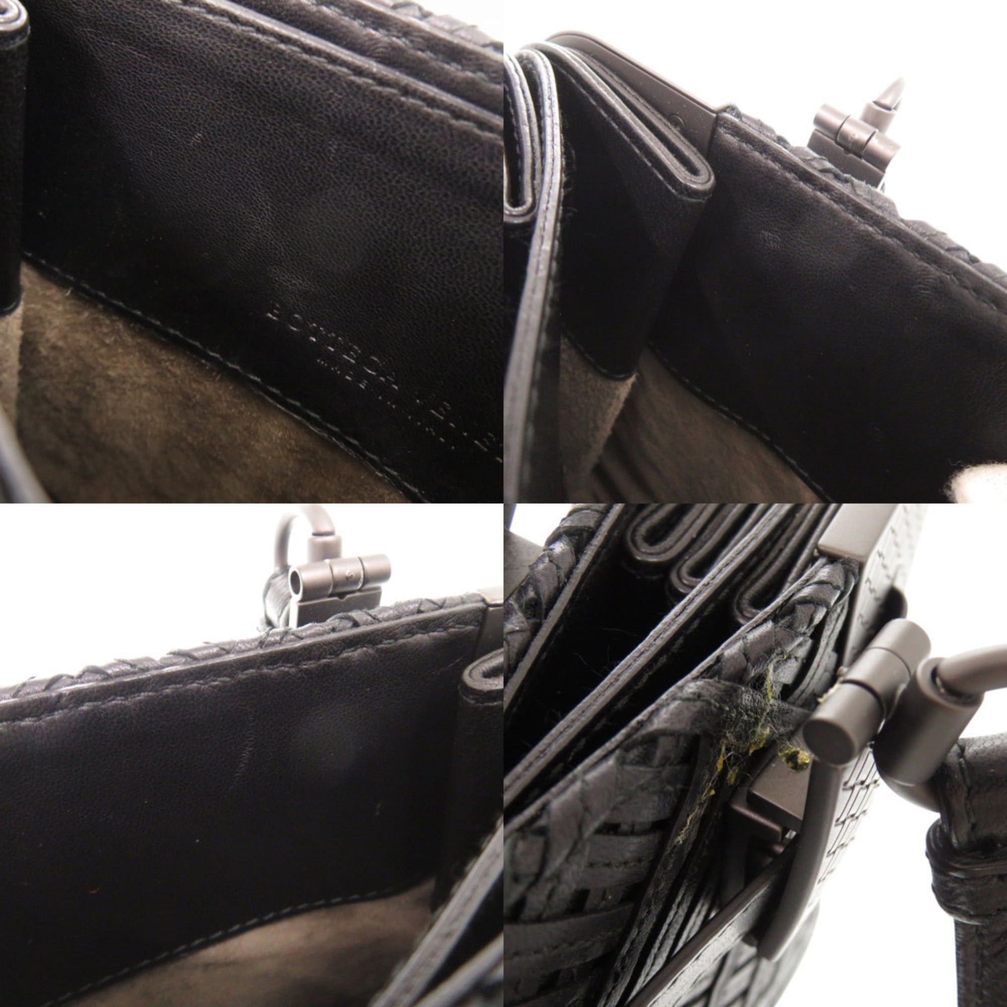 Bottega Veneta Excellent condition Bottega Veneta leather black handbag 1098BOTTEGAVENETA Size ONE SIZE - 9 Thumbnail