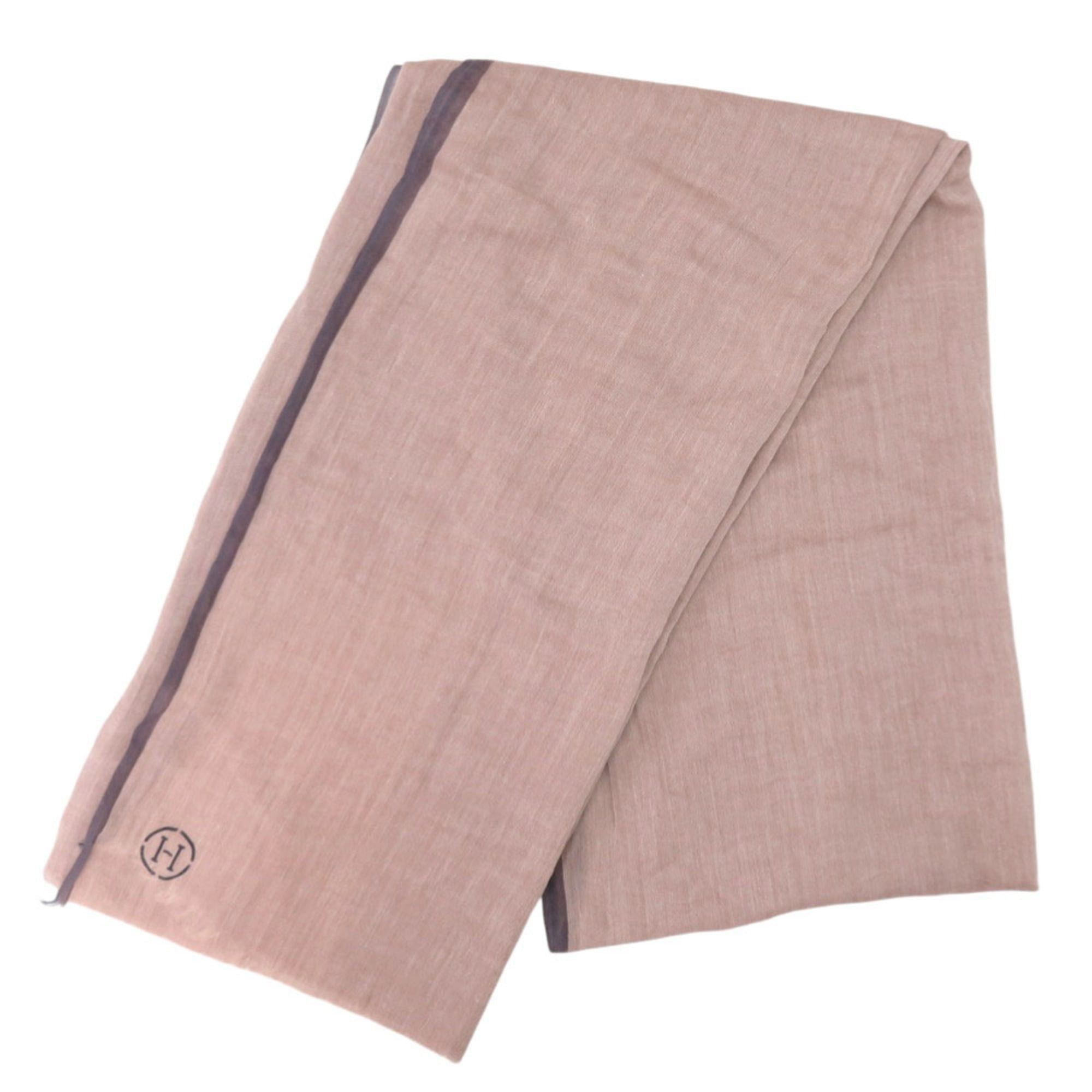 Hermes Excellent condition Hermès Naoshima shawl cotton in pink, marine, and navy. 0794HERMES Size ONE SIZE - 3 Thumbnail