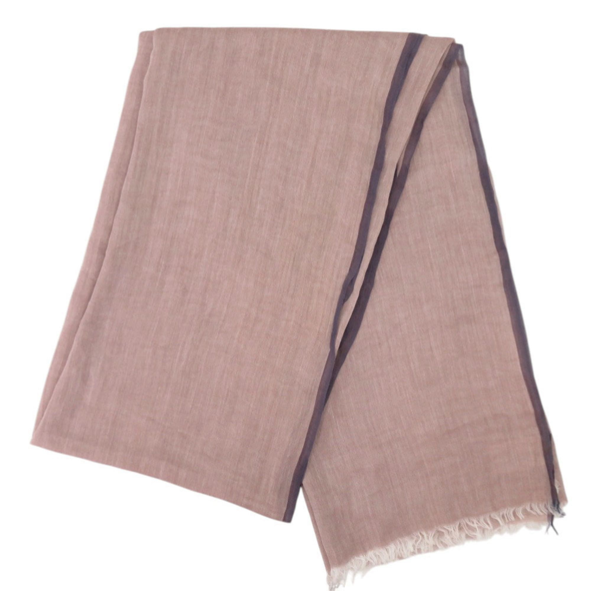 Hermes Excellent condition Hermès Naoshima shawl cotton in pink, marine, and navy. 0794HERMES Size ONE SIZE - 4 Thumbnail