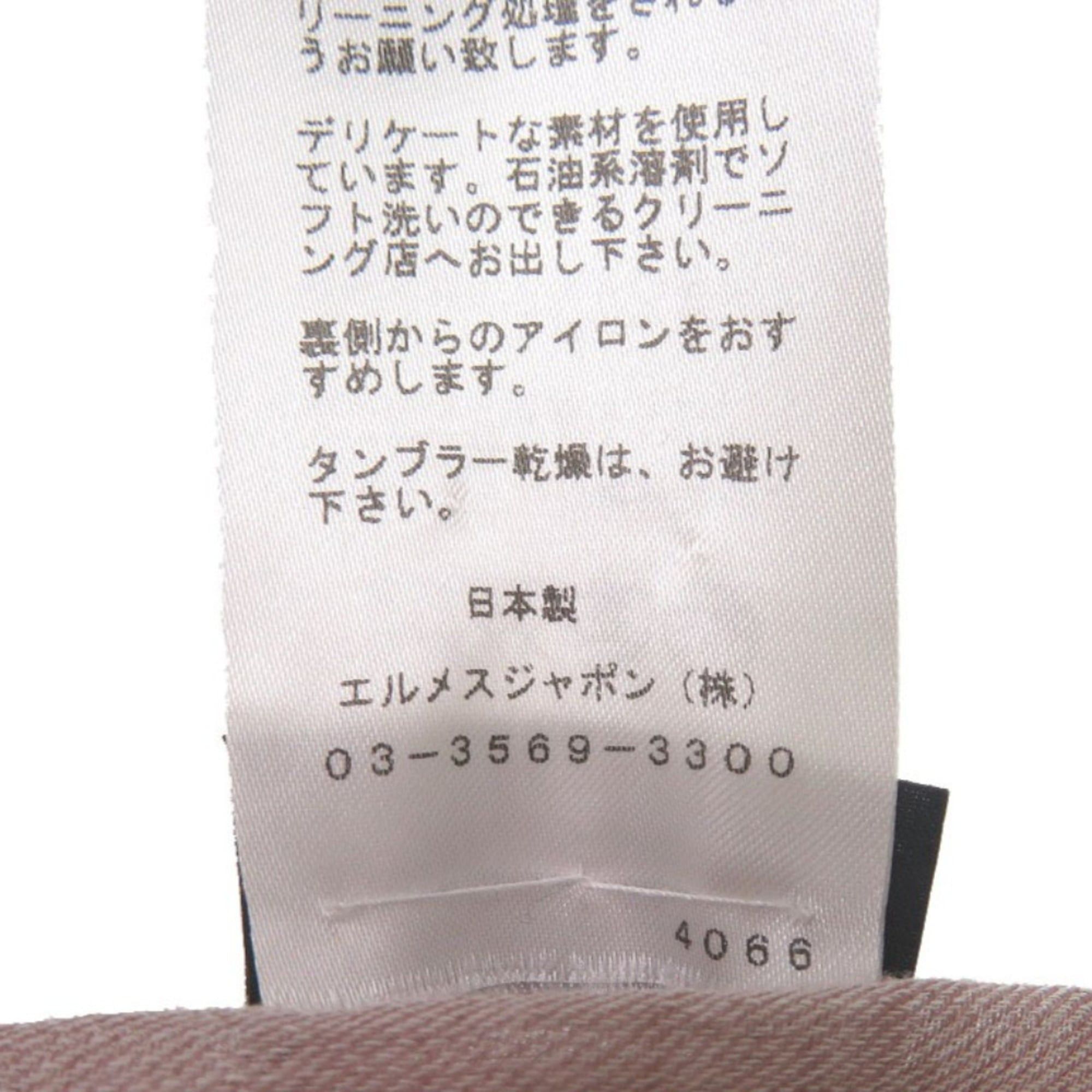 Hermes Excellent condition Hermès Naoshima shawl cotton in pink, marine, and navy. 0794HERMES Size ONE SIZE - 8 Thumbnail