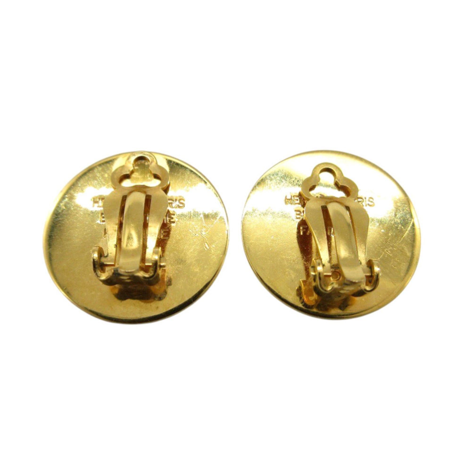 Hermes Hermes Serie Earrings Metal Gold 0170HERMES Size ONE SIZE - 2 Thumbnail