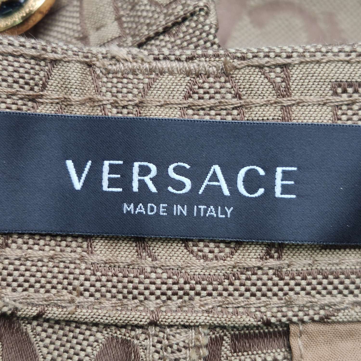 Versace Versace Blue Denim Jacket with Gold Buttons Size US M / EU 48-50 / 2 - 9 Thumbnail