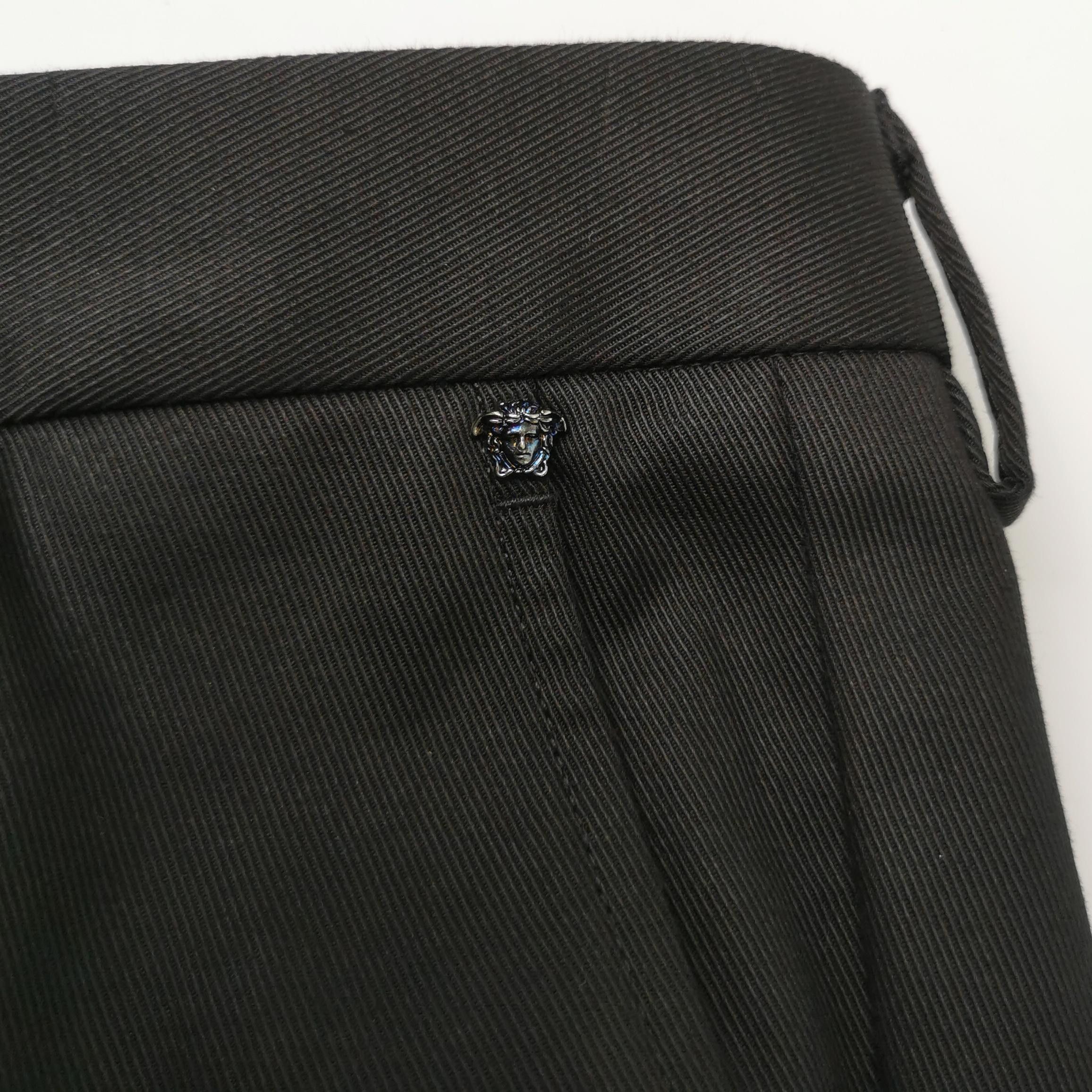 Versace Versace Cotton Solid Color Pants Size 52/XL Size US 27 - 6 Thumbnail