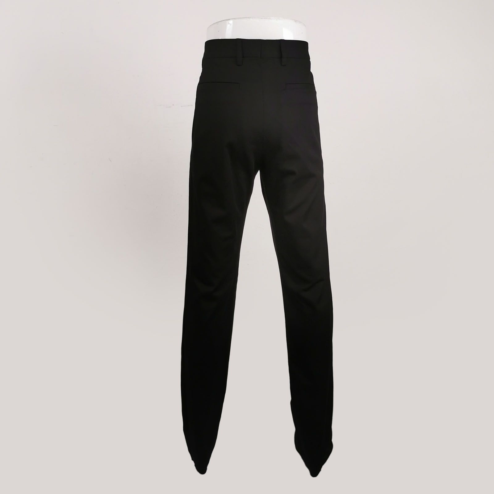 Versace Black Tailored Straight-Leg Trousers Size US 34 / EU 50 - 3 Thumbnail