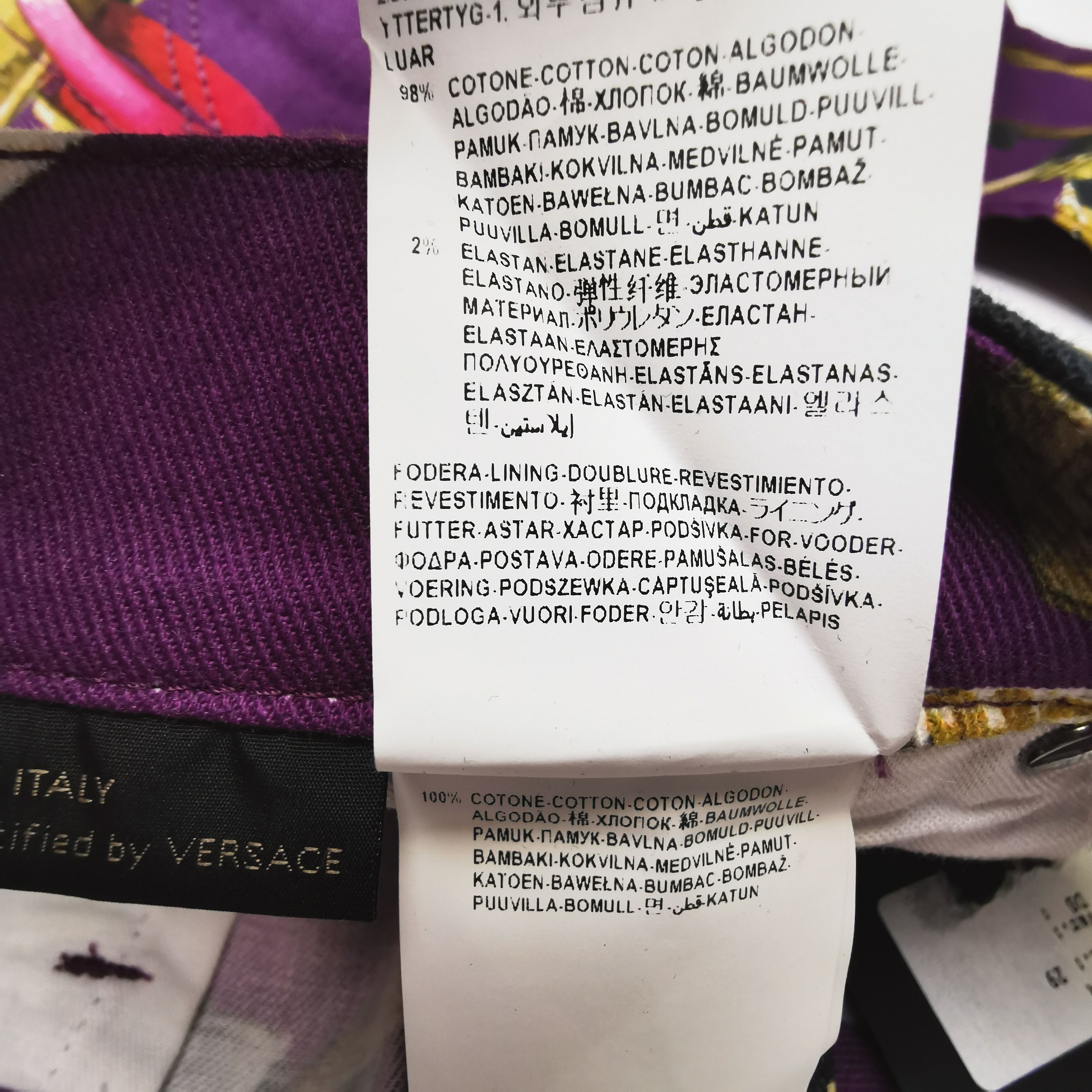 Versace Versace Size S 38 Purple Print Pants Size US 29 - 13 Thumbnail